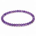 4mm Faceted Amethyst Bracelet