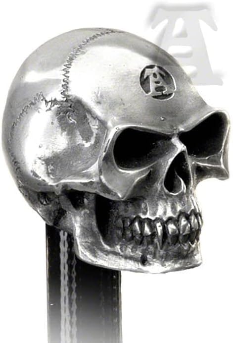 Silver Philosophus Magus Alchemist Skull Gear Shift Knob & Paperweight