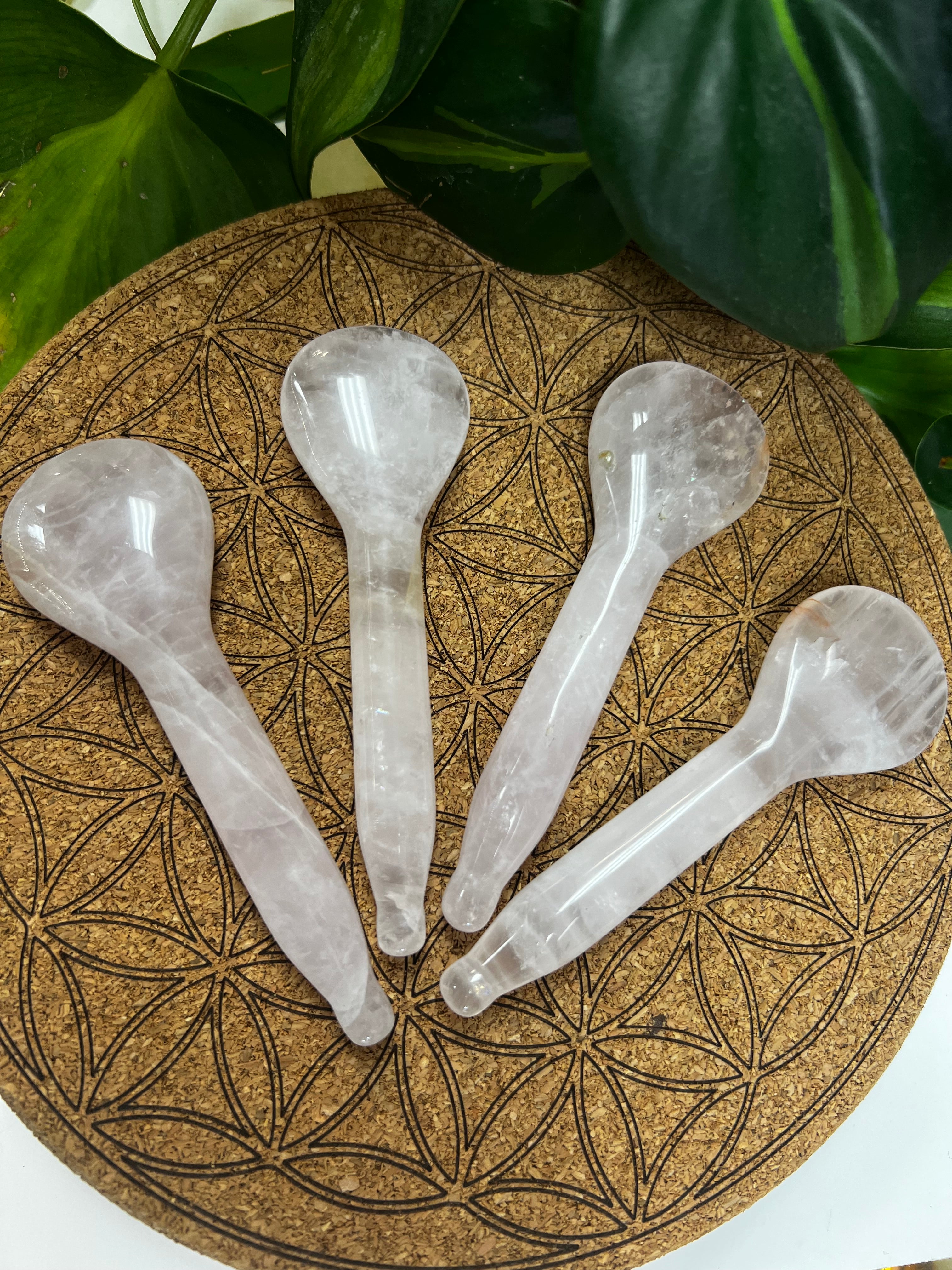 Rose Quartz Spoon/Facial Massager