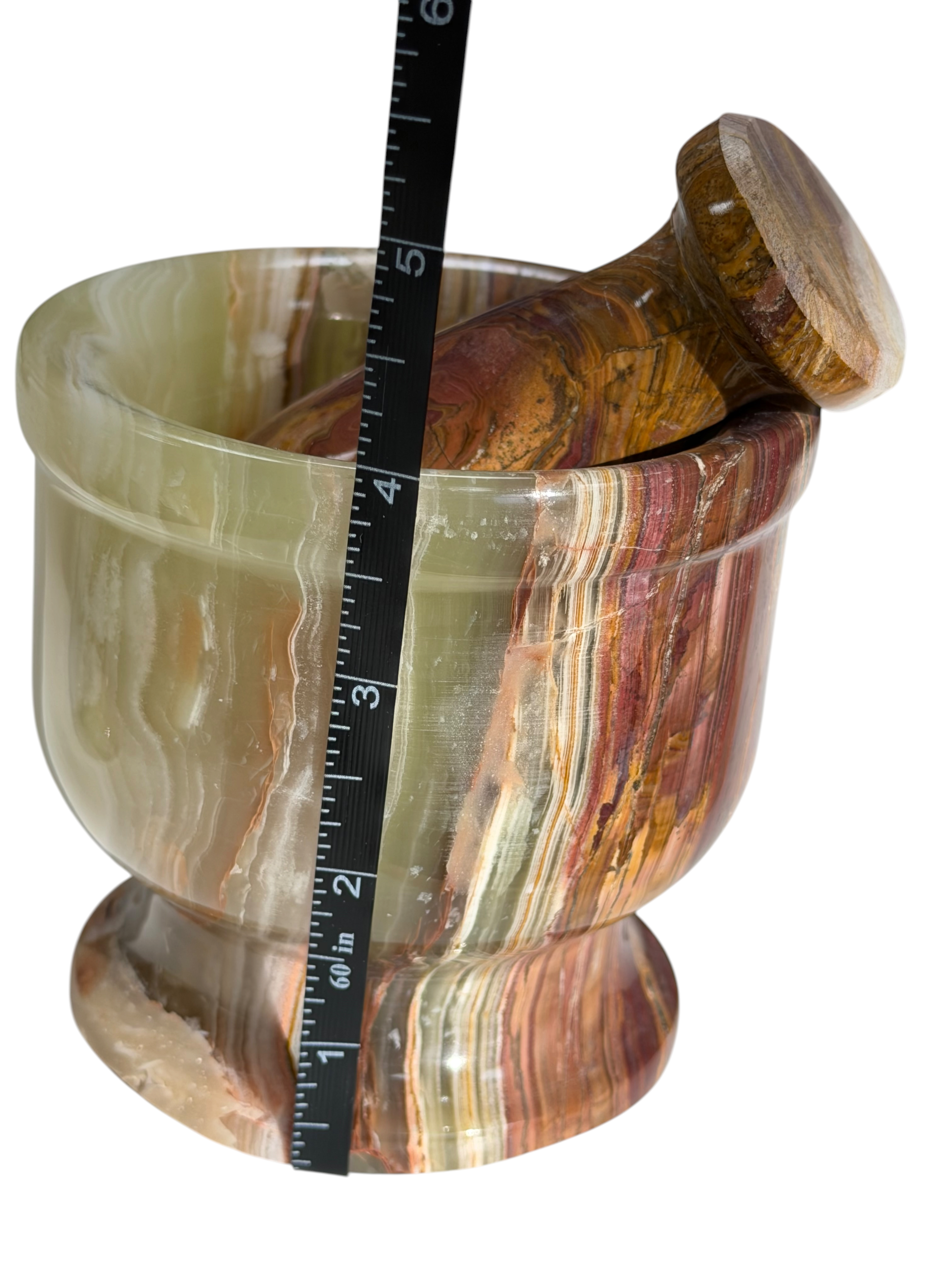 4" Green Onyx Pestle & Mortar #3