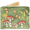 Velvet Red Cap Mushroom Pouch