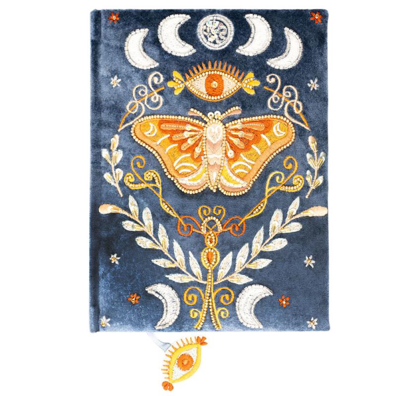 Lunar Moth Lined Journal