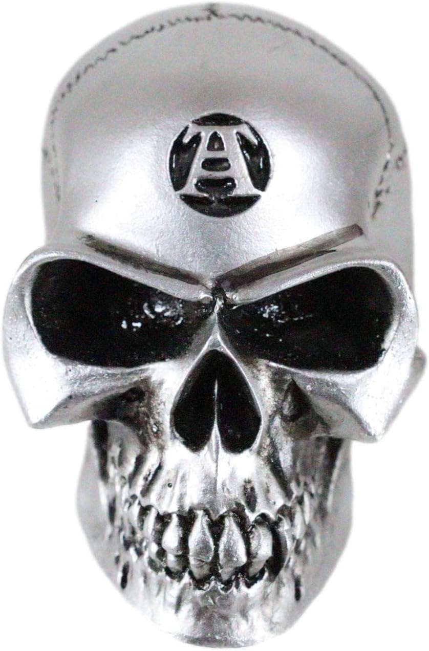 Silver Philosophus Magus Alchemist Skull Gear Shift Knob & Paperweight