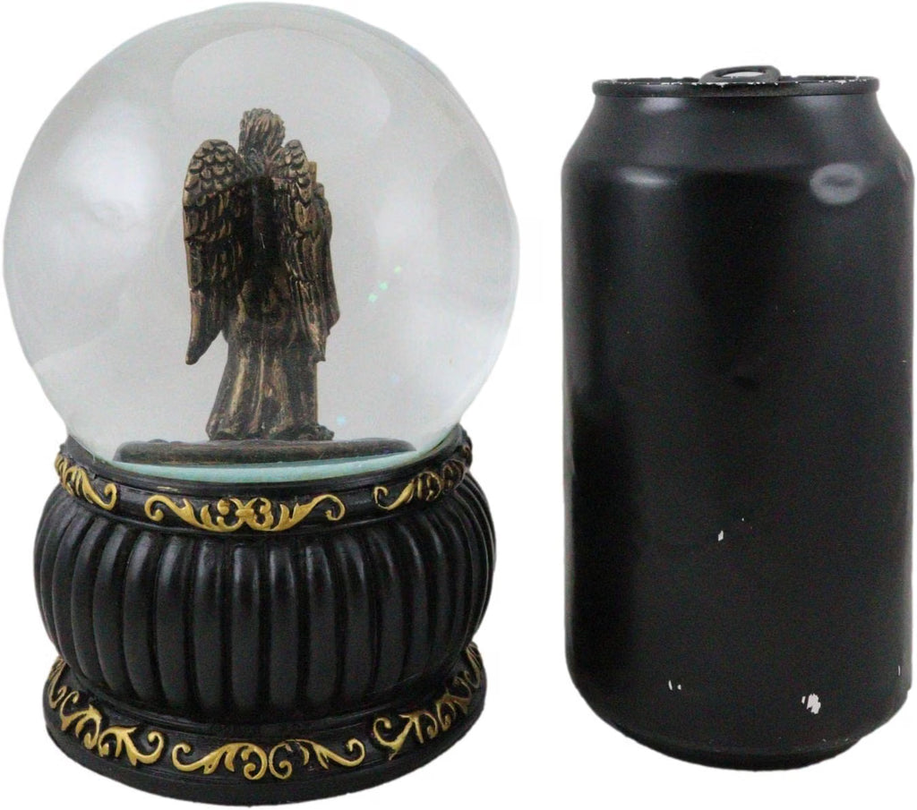 Prayer to Saint Raphael Glitter Water Globe with Prayer Plaque