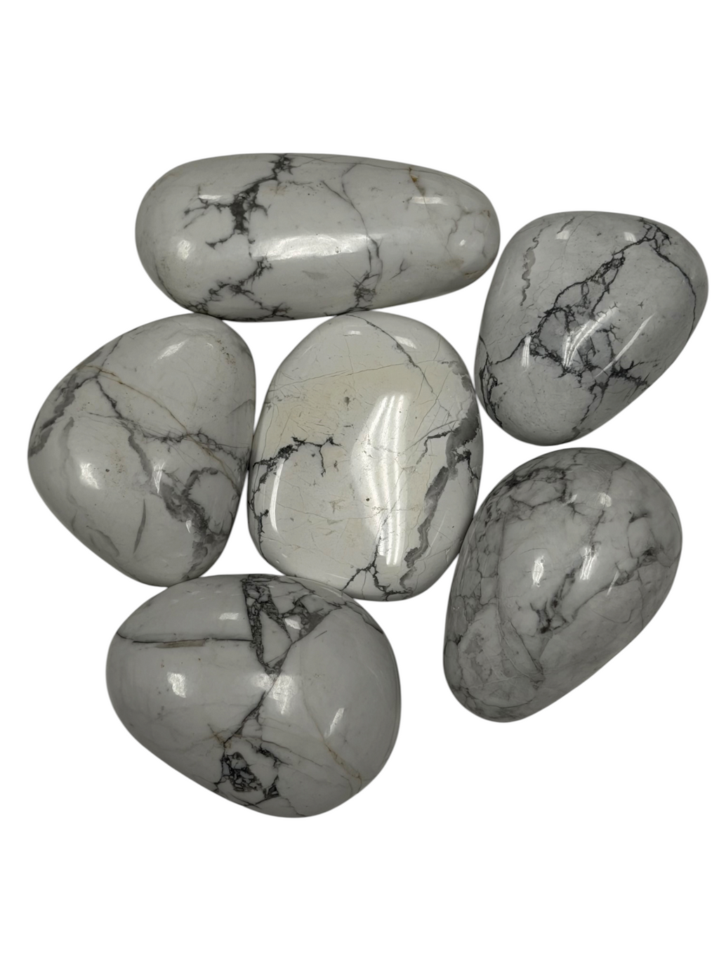 Howlite Palm Stone