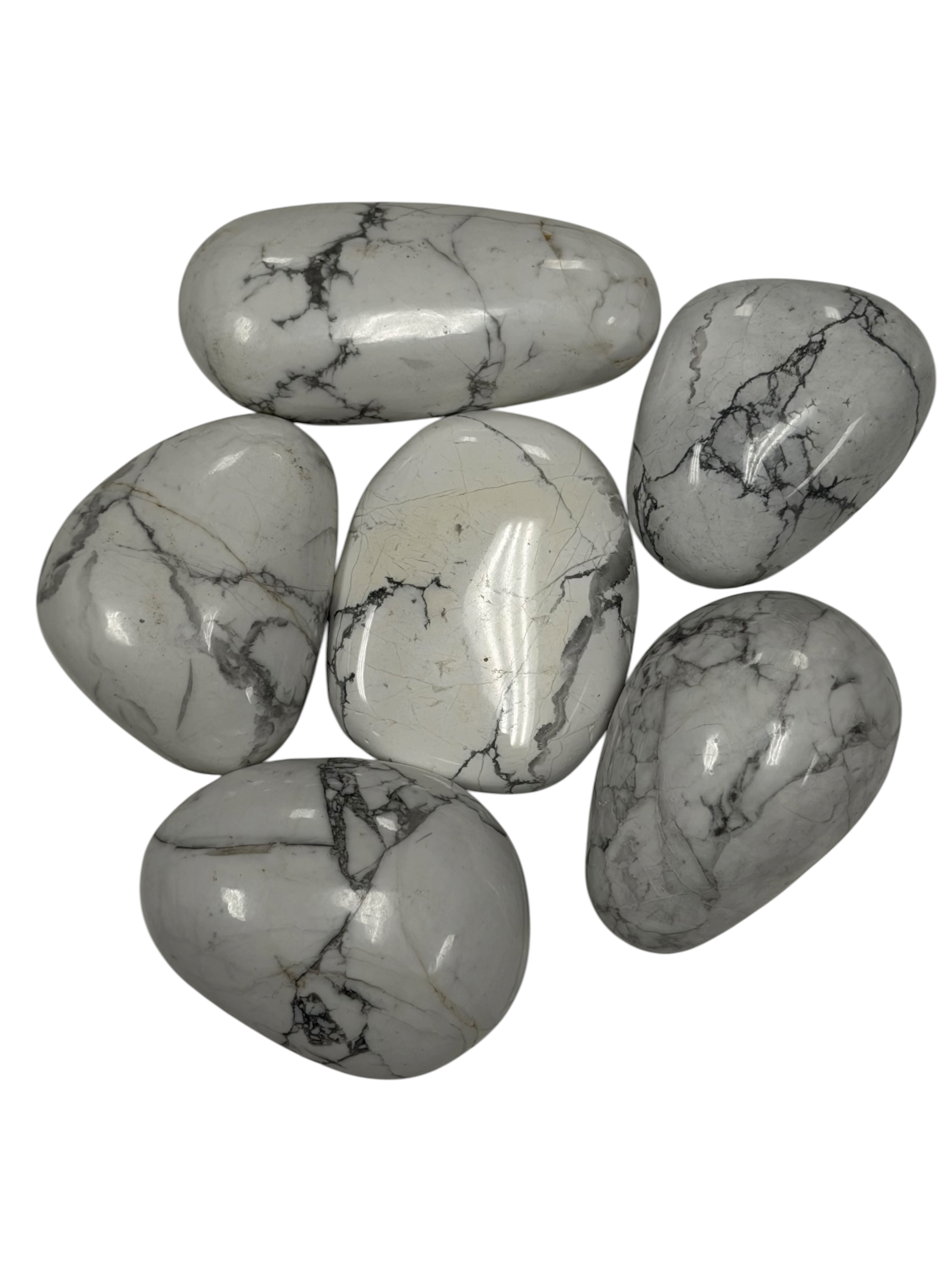 Howlite Palm Stone