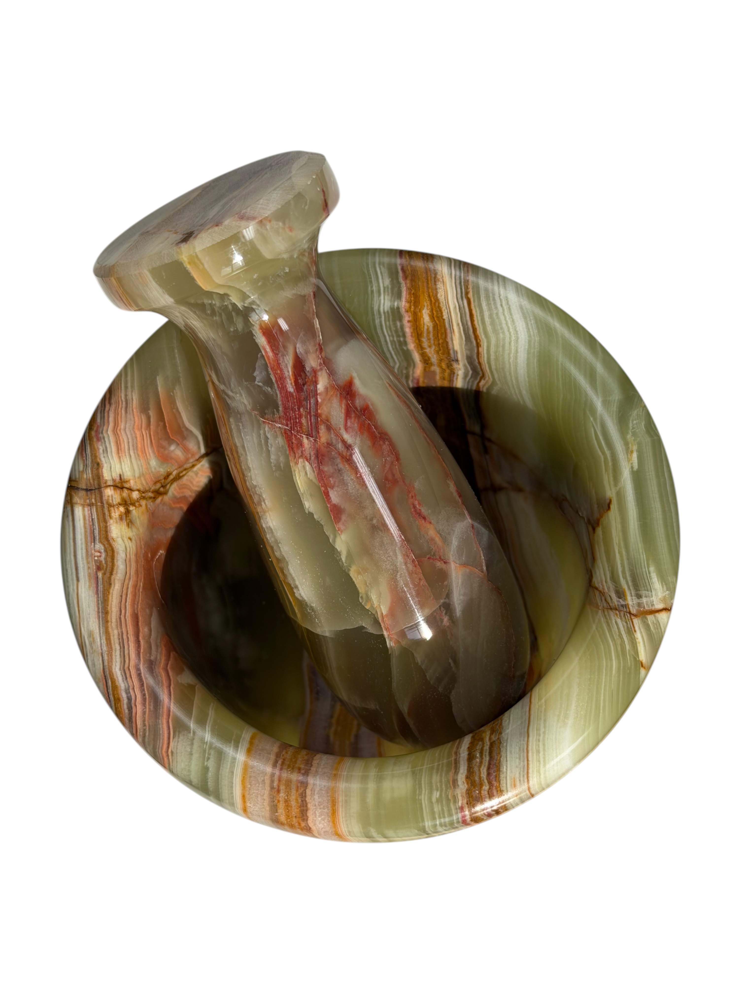 4" Green Onyx Pestle & Mortar #4