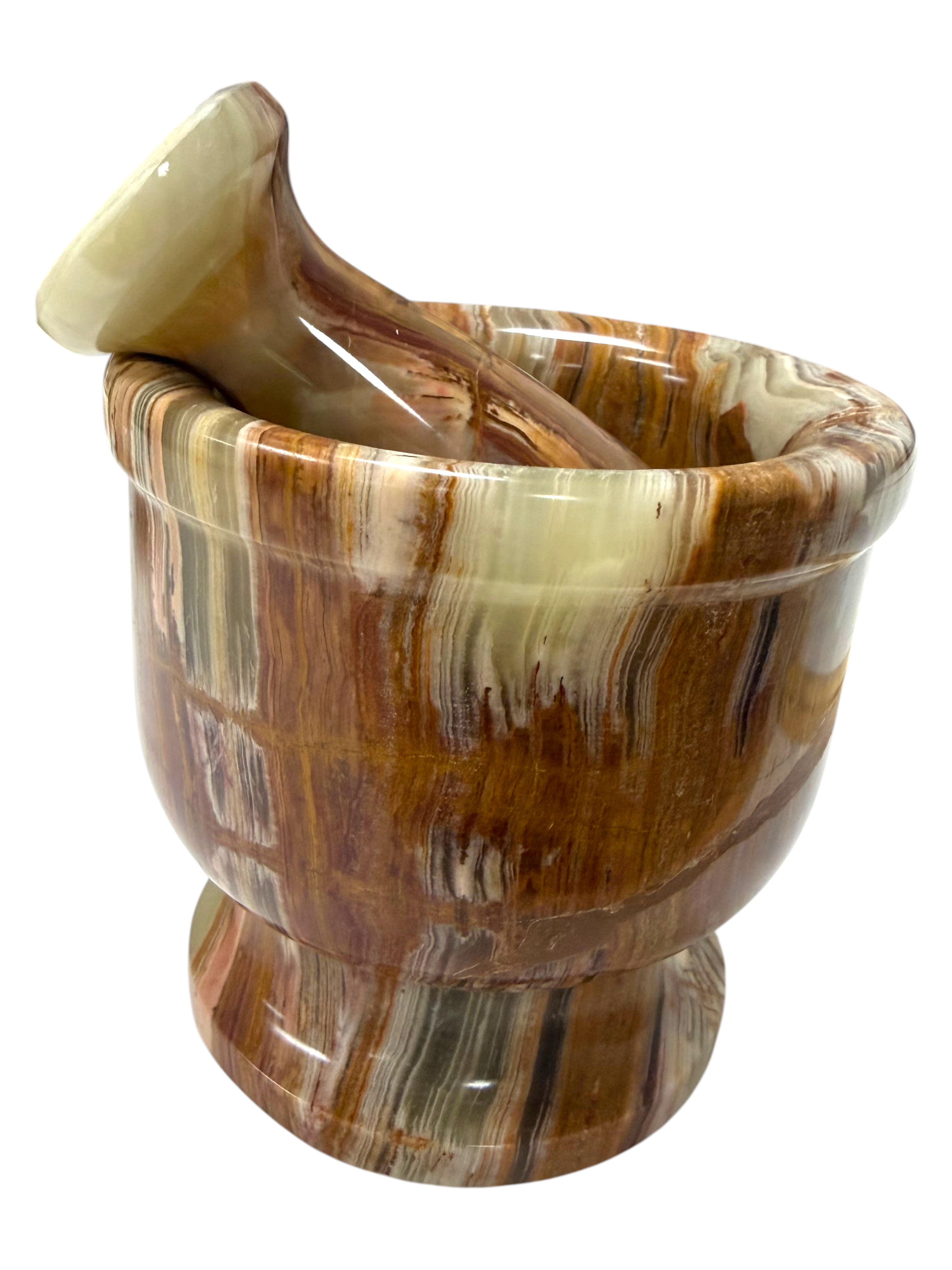 4" Green Onyx Pestle & Mortar #1