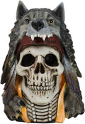 Koitsenko Warrior Skull Statue — Kiowa Wolf Headdress