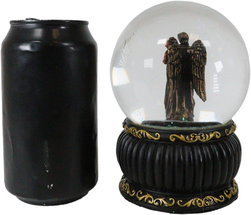 Prayer to Saint Gabriel Glitter Water Globe with Prayer Plaque
