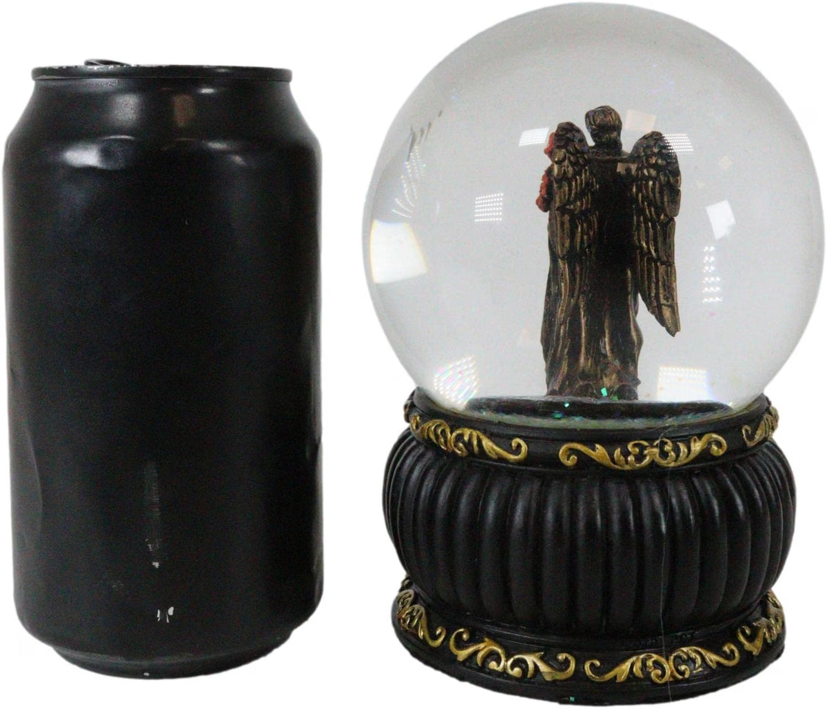Prayer to Saint Gabriel Glitter Water Globe with Prayer Plaque