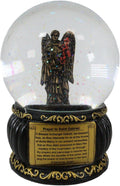 Prayer to Saint Gabriel Glitter Water Globe with Prayer Plaque