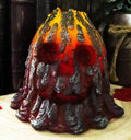 Volcano Skull LED Night Light Figurine — Lava Magma Glow