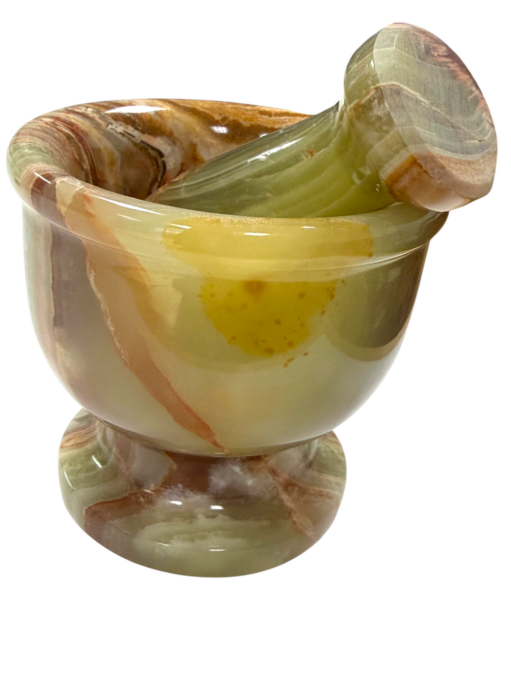 4" Green Onyx Pestle & Mortar #2