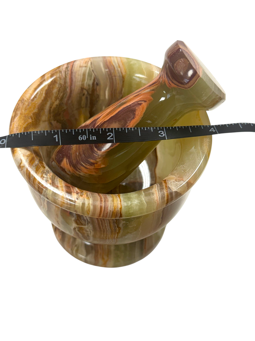 4" Green Onyx Pestle & Mortar #2