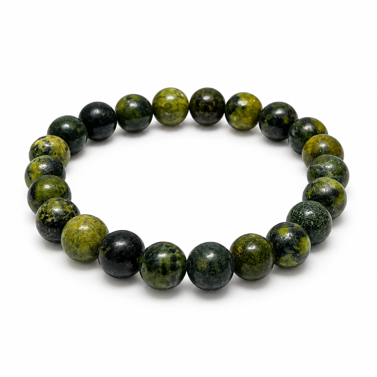 8mm Serpentine Beaded Bracelet on a clean white background