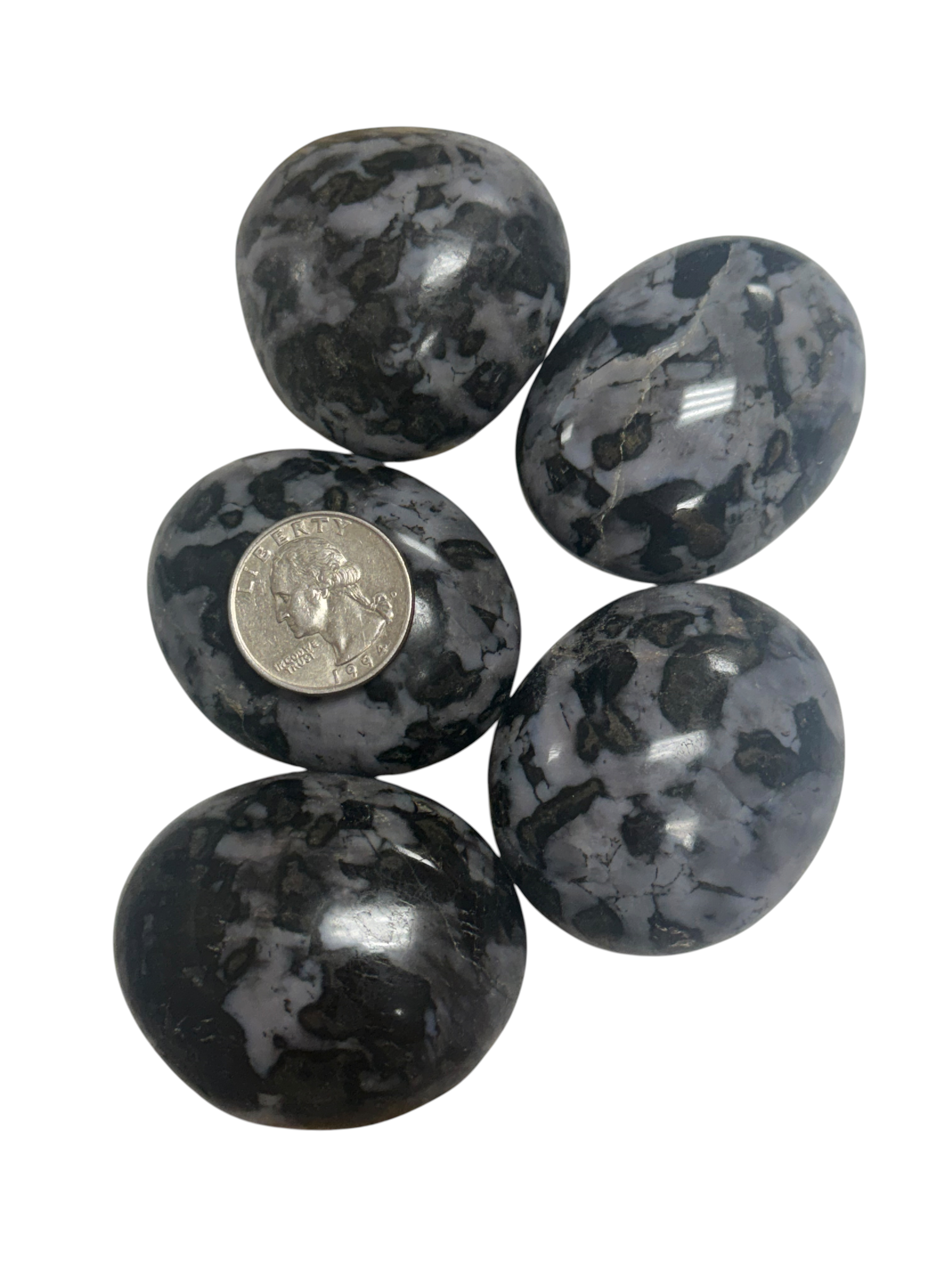 Indigo Gabbro ( Mystic Merlinite) Palm Stone
