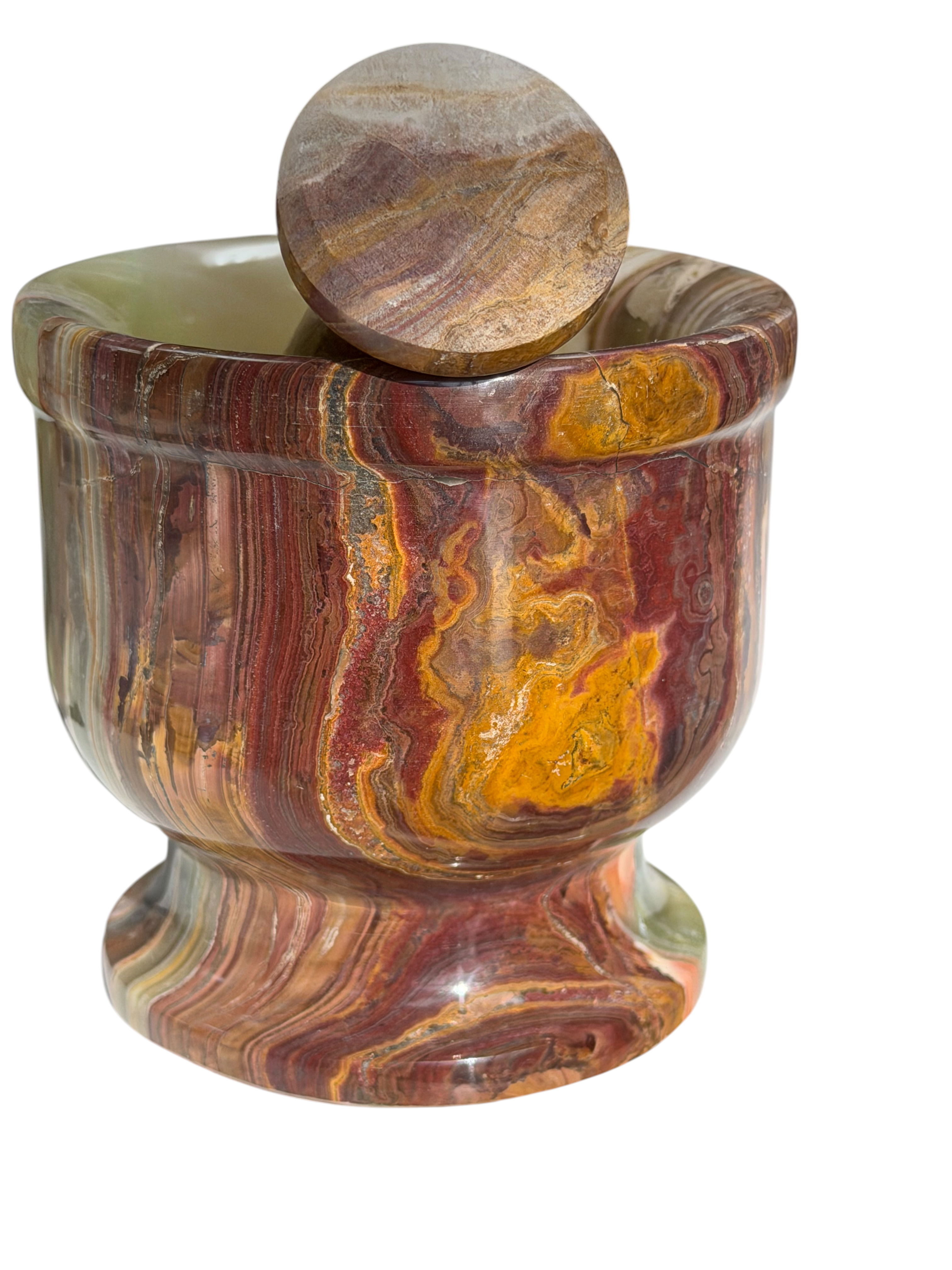 4" Green Onyx Pestle & Mortar #3
