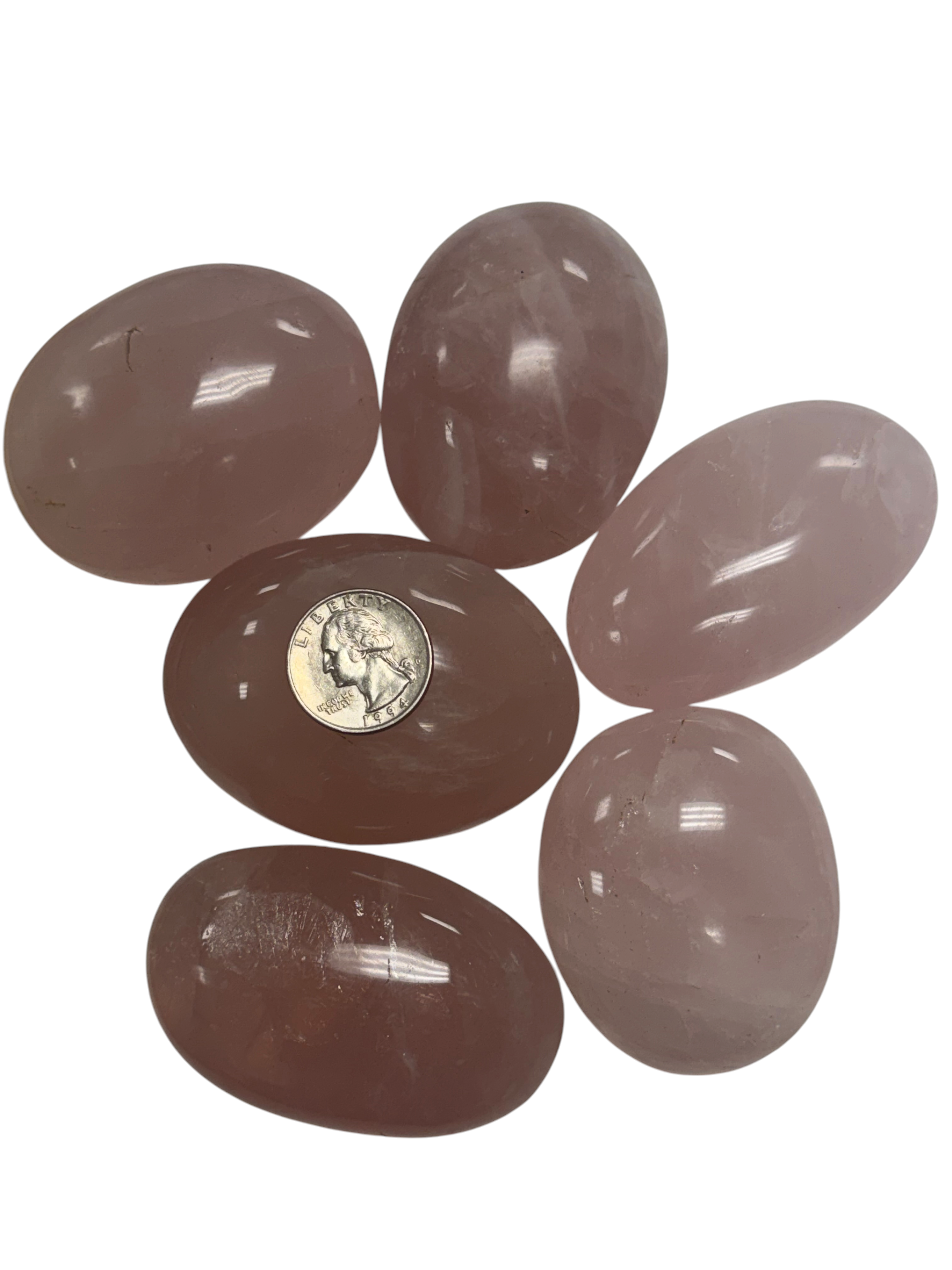 Rose Quartz Palm Stone