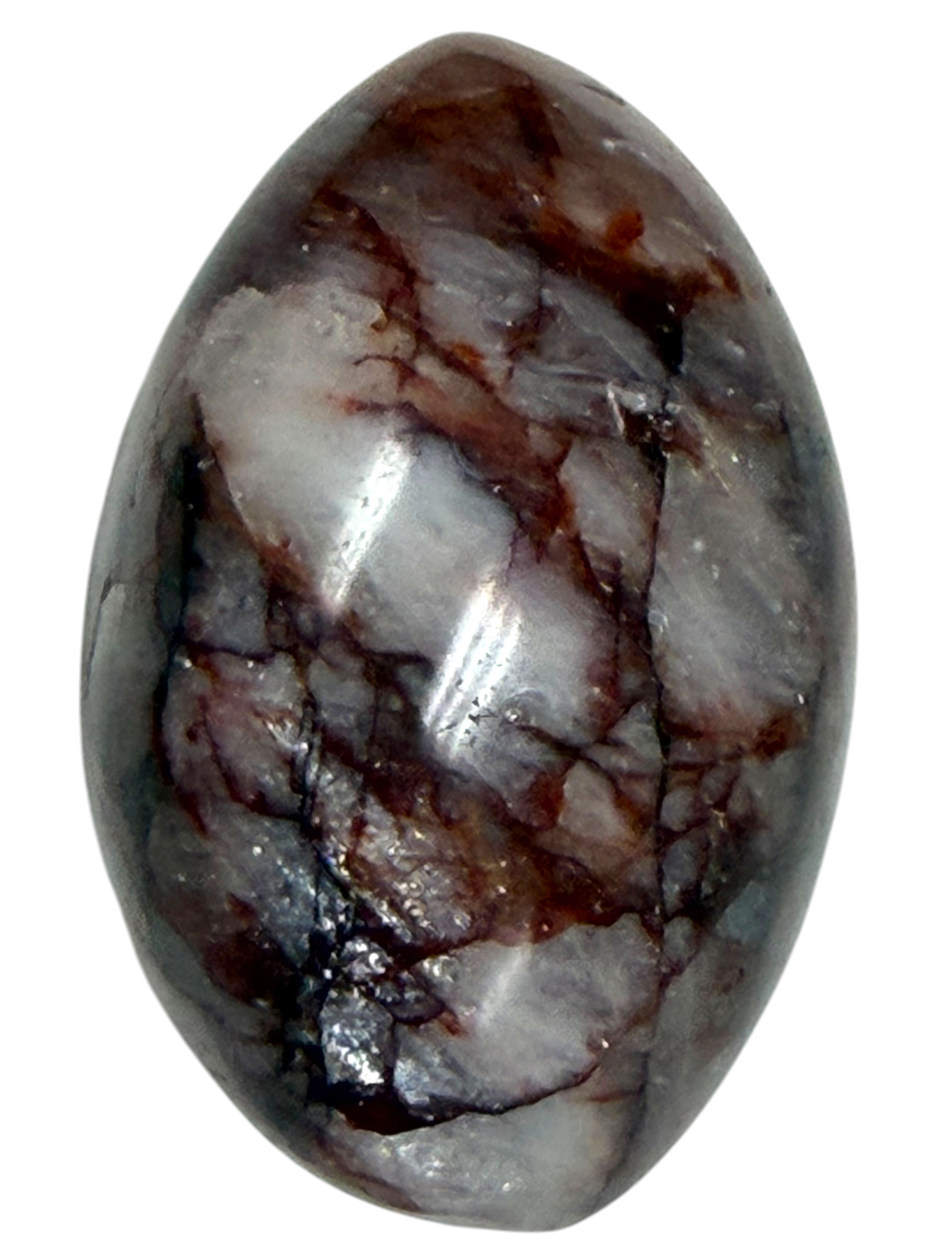 Hematoid Quartz Palm Stone