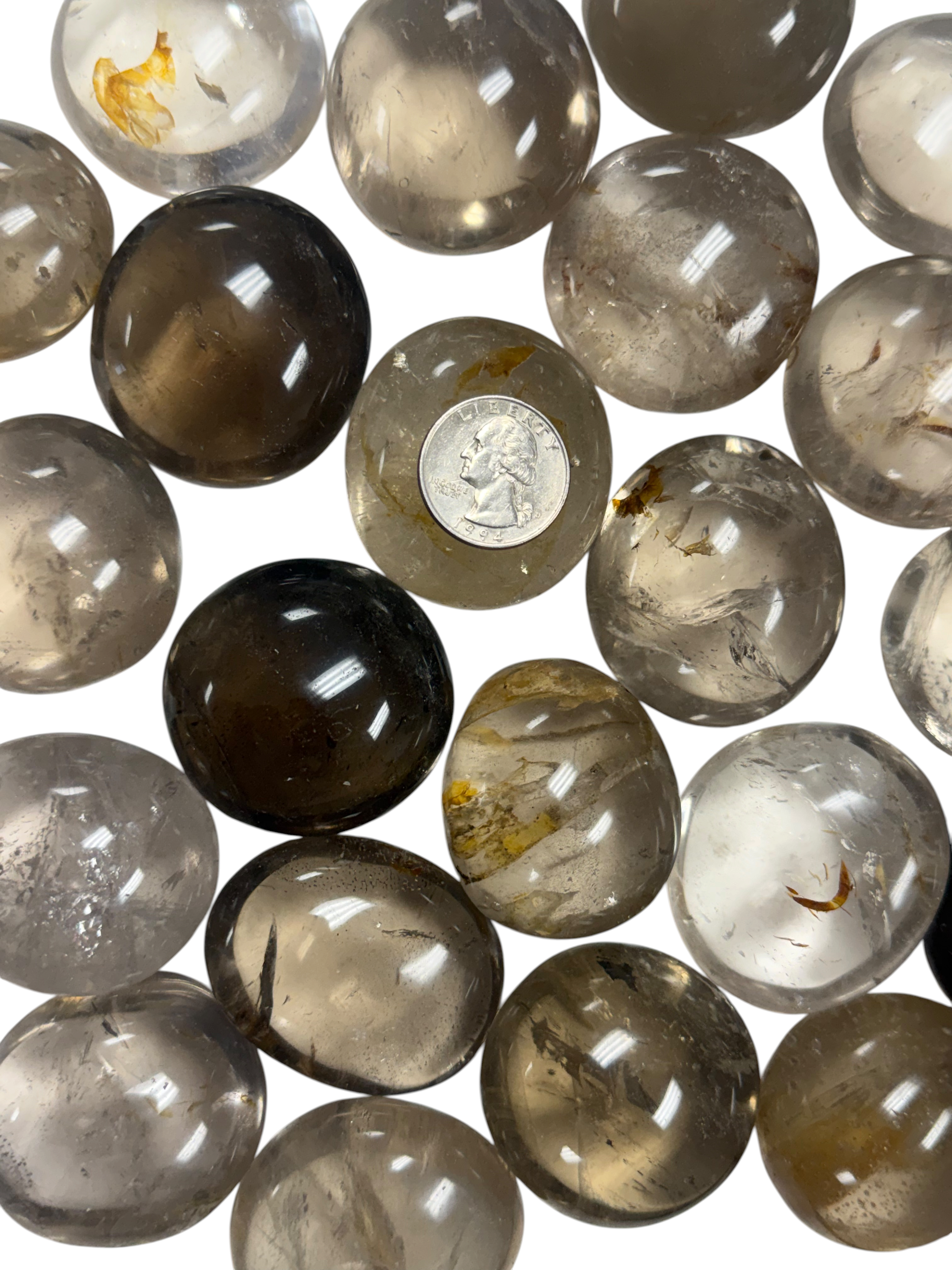 Smoky Quartz Palm Stone