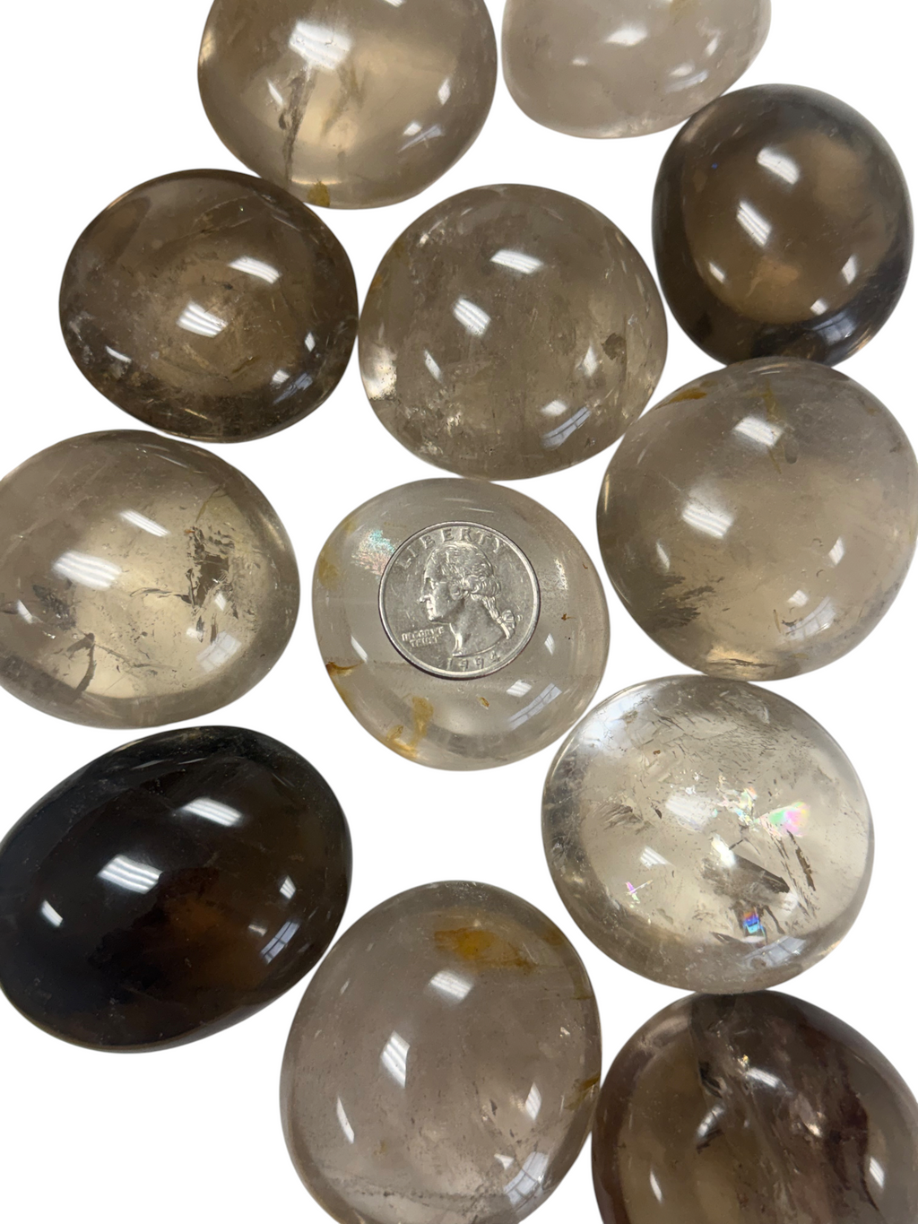 Smoky Quartz Palm Stone