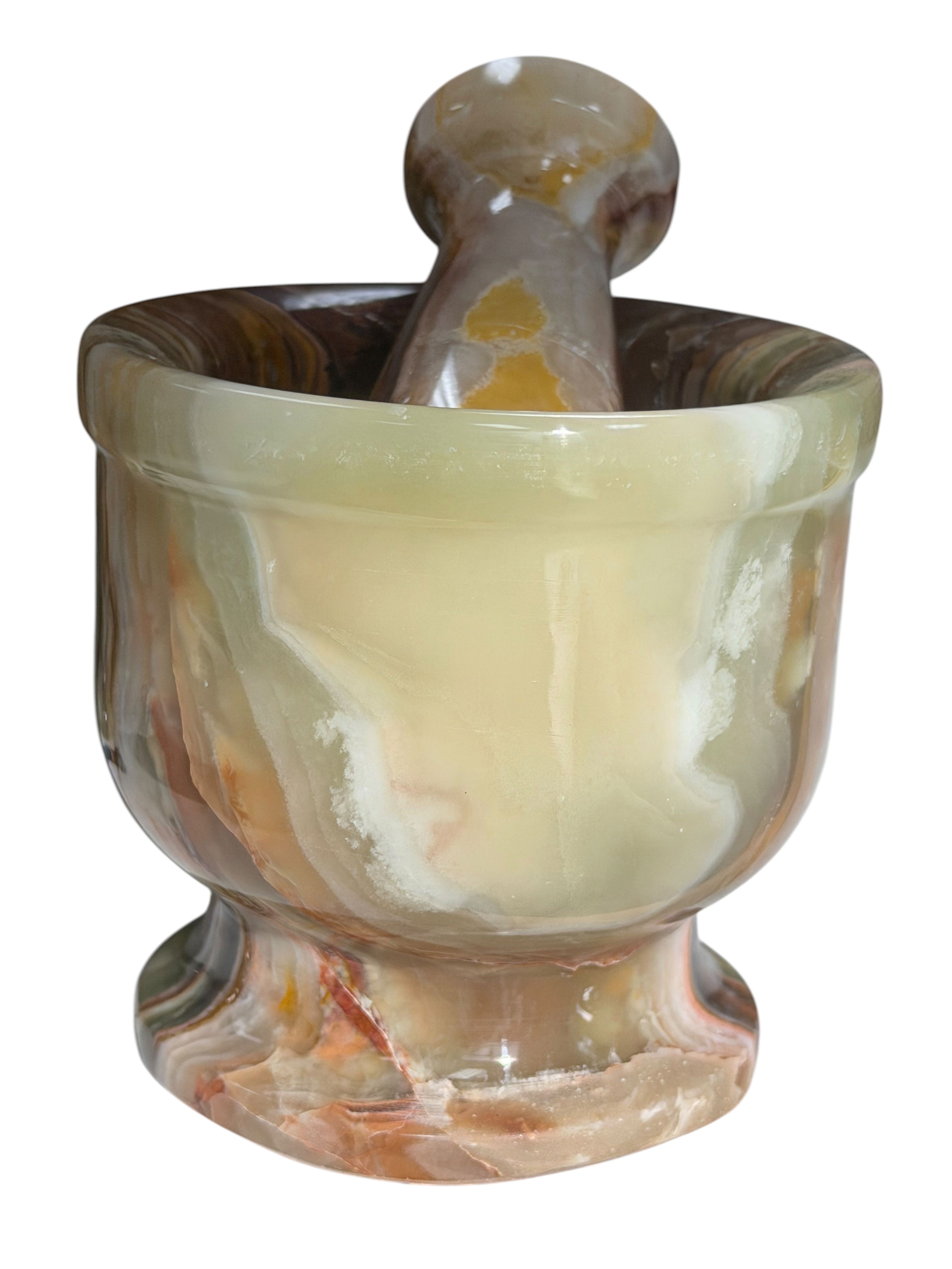 4" Green Onyx Pestle & Mortar #3