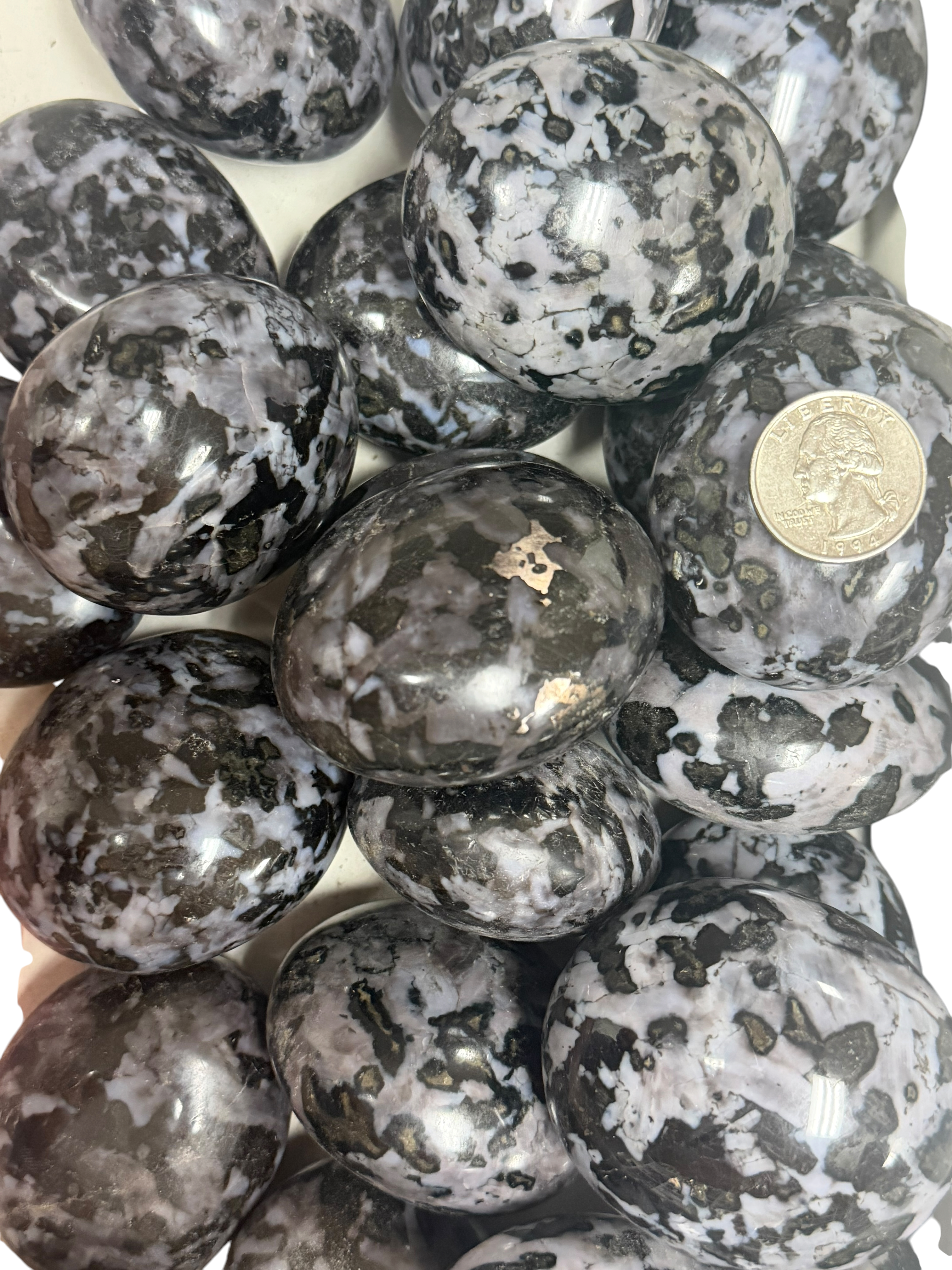 Indigo Gabbro ( Mystic Merlinite) Palm Stone