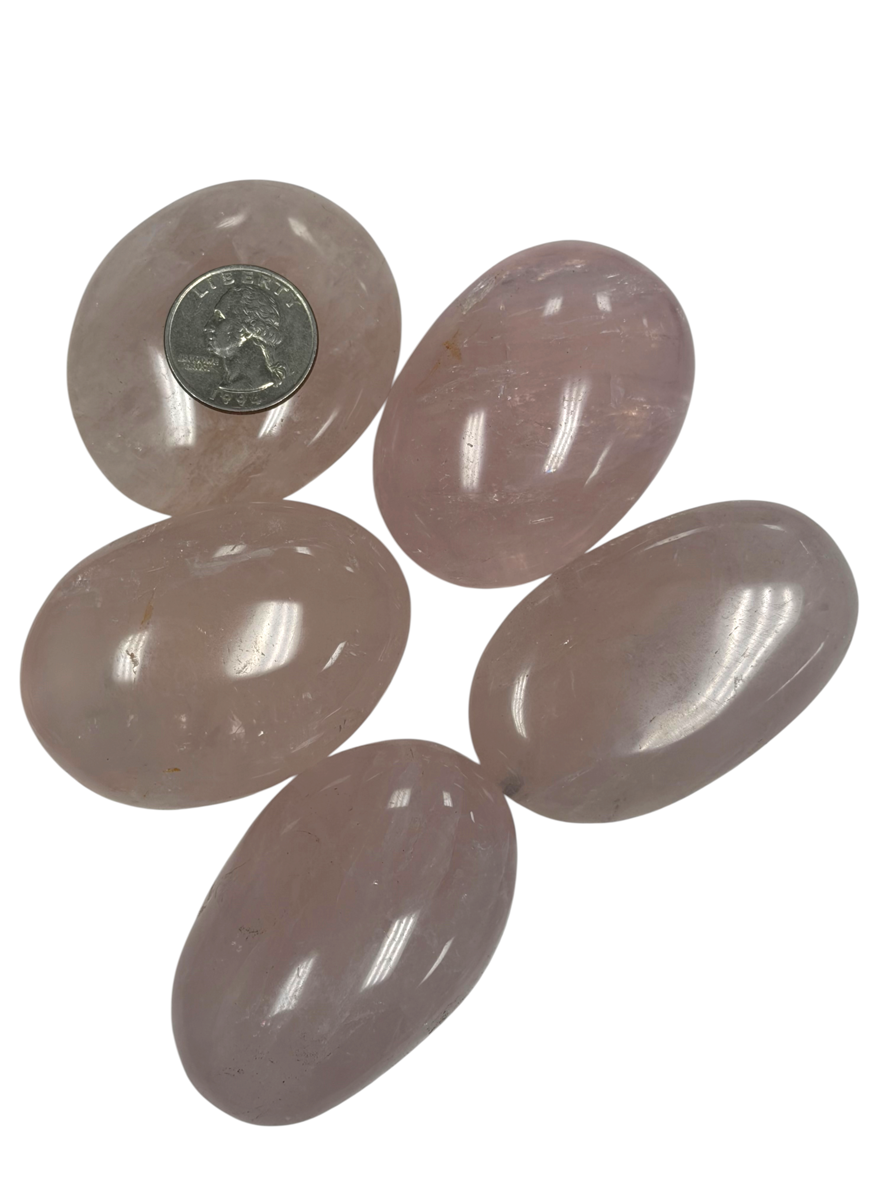 Rose Quartz Palm Stone