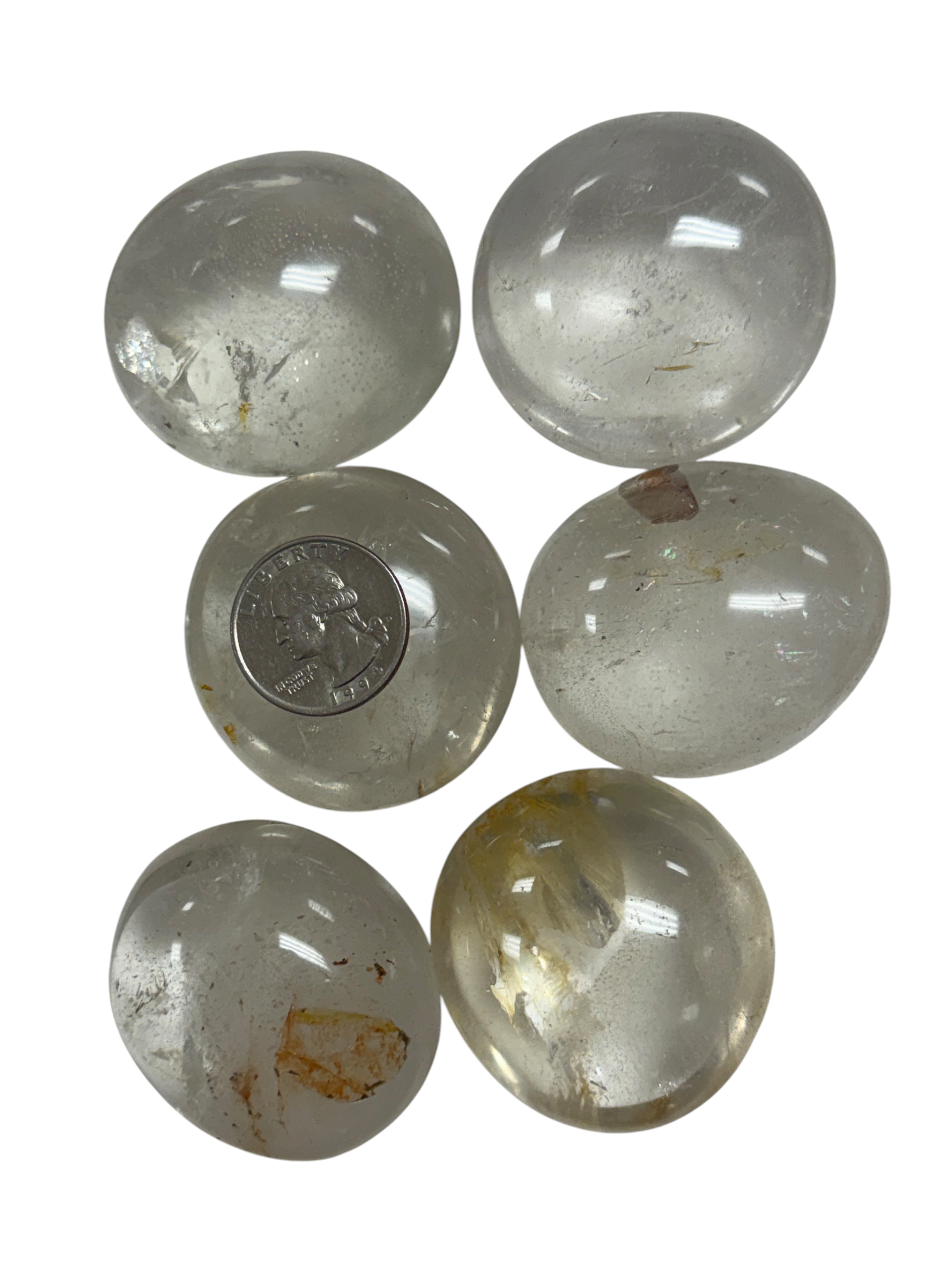 Golden Healer Quartz Palm Stone