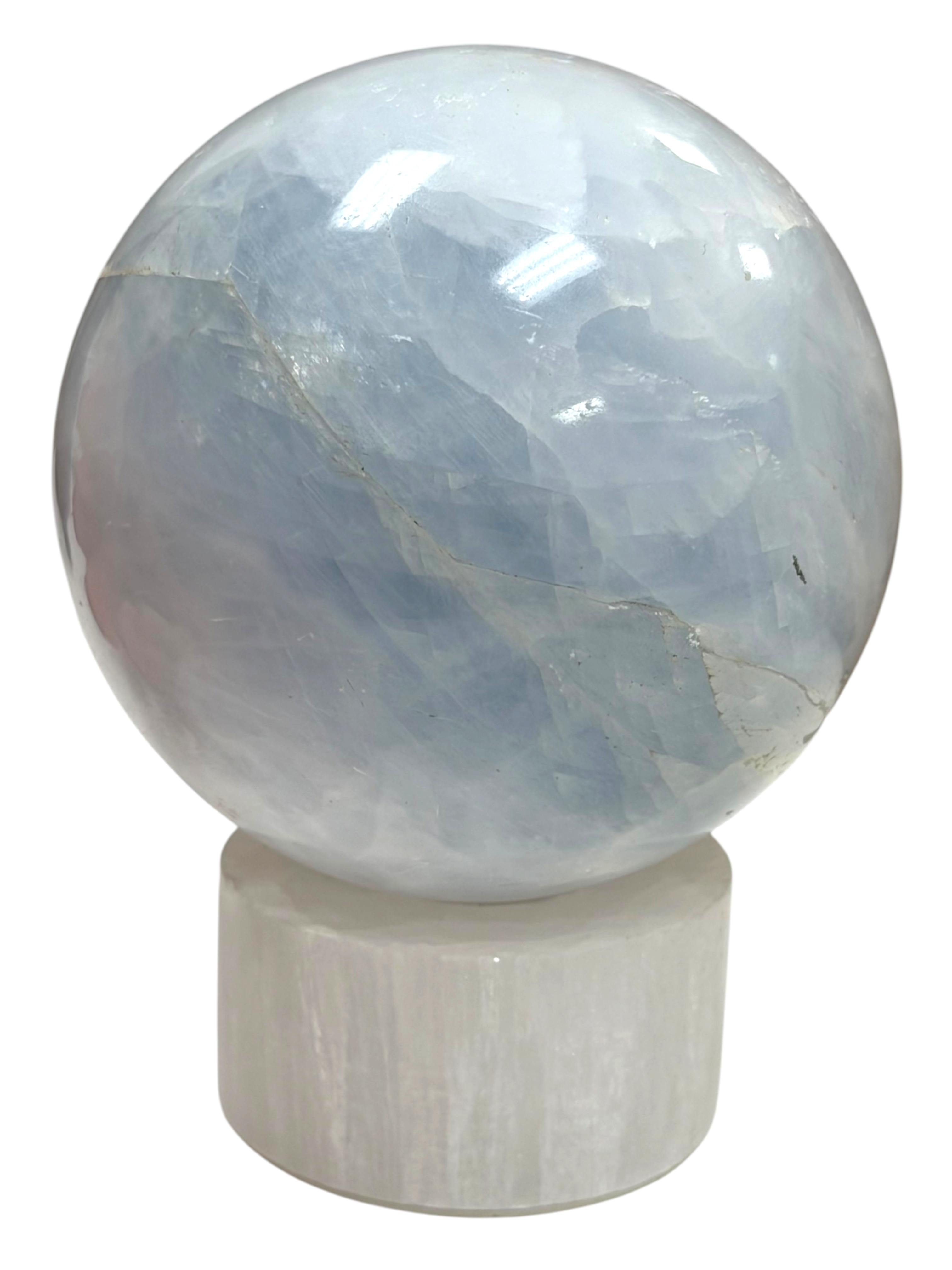 Blue Calcite Sphere 63mm