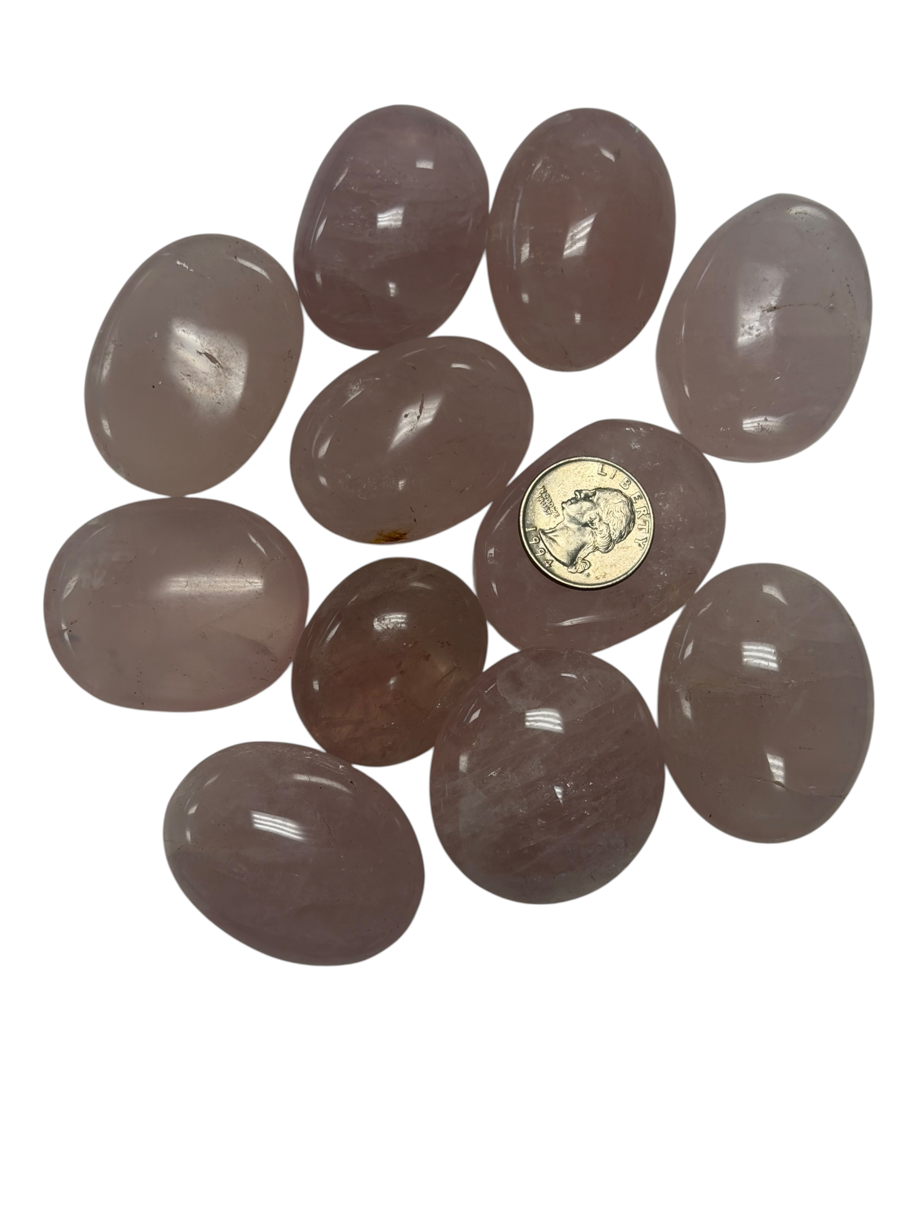 Rose Quartz Palm Stone
