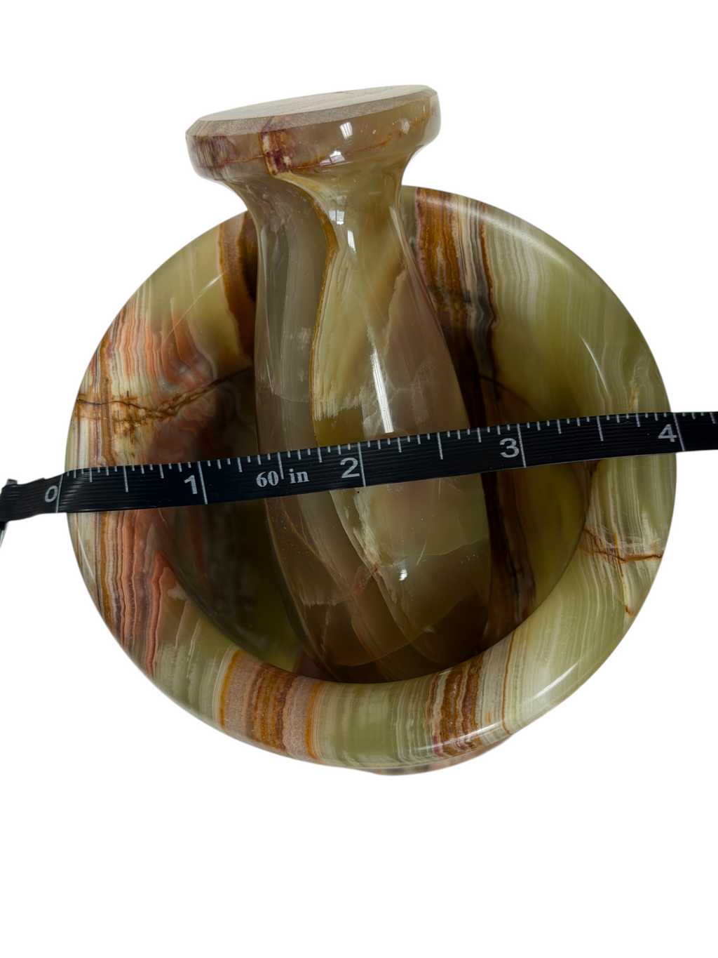4" Green Onyx Pestle & Mortar #4