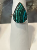 Azurite and Malachite Sterling SIlver Ring