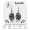 Lepidolite Sterling Silver Earrings