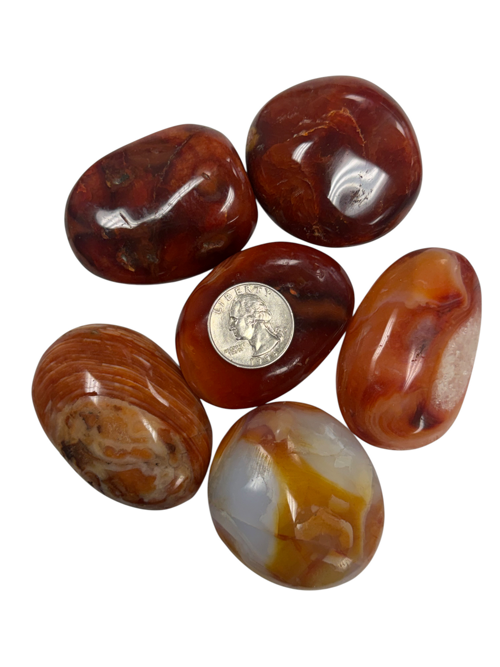 Carnelian Palm Stone