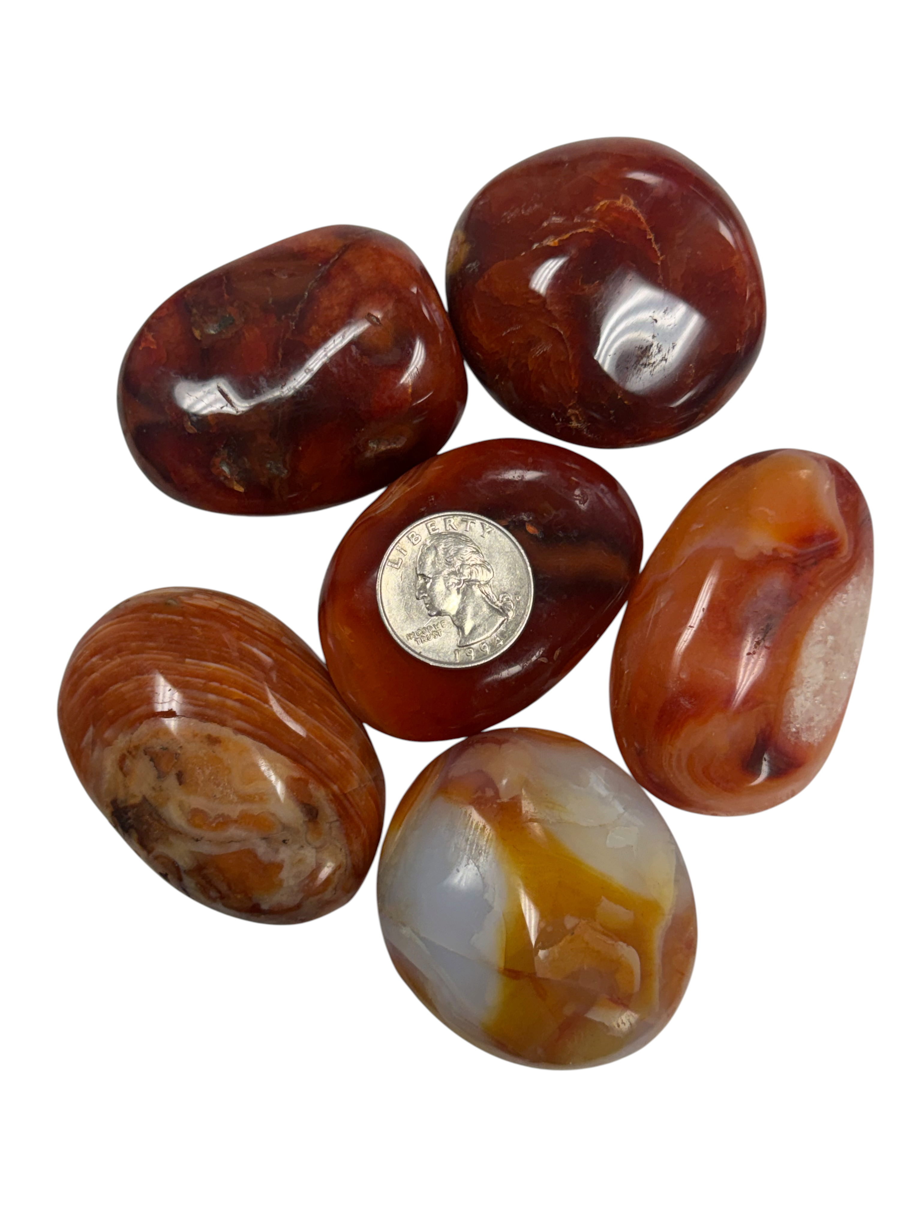 Carnelian Palm Stone