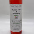 Crystal Fairy Patch Unconditional Love shower gel and bubble bath in a clear bottle with a decorative fairy label