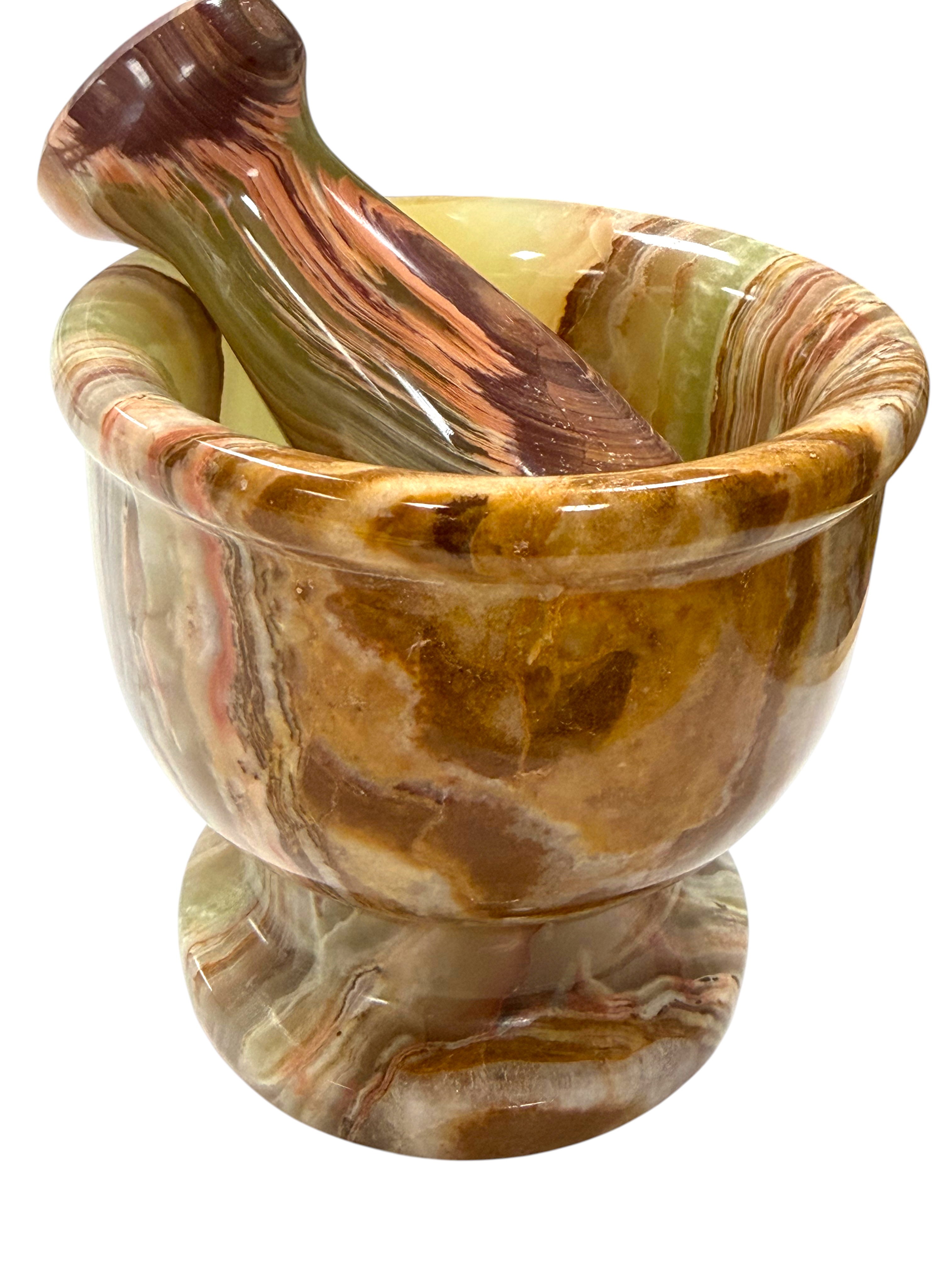 4" Green Onyx Pestle & Mortar #2
