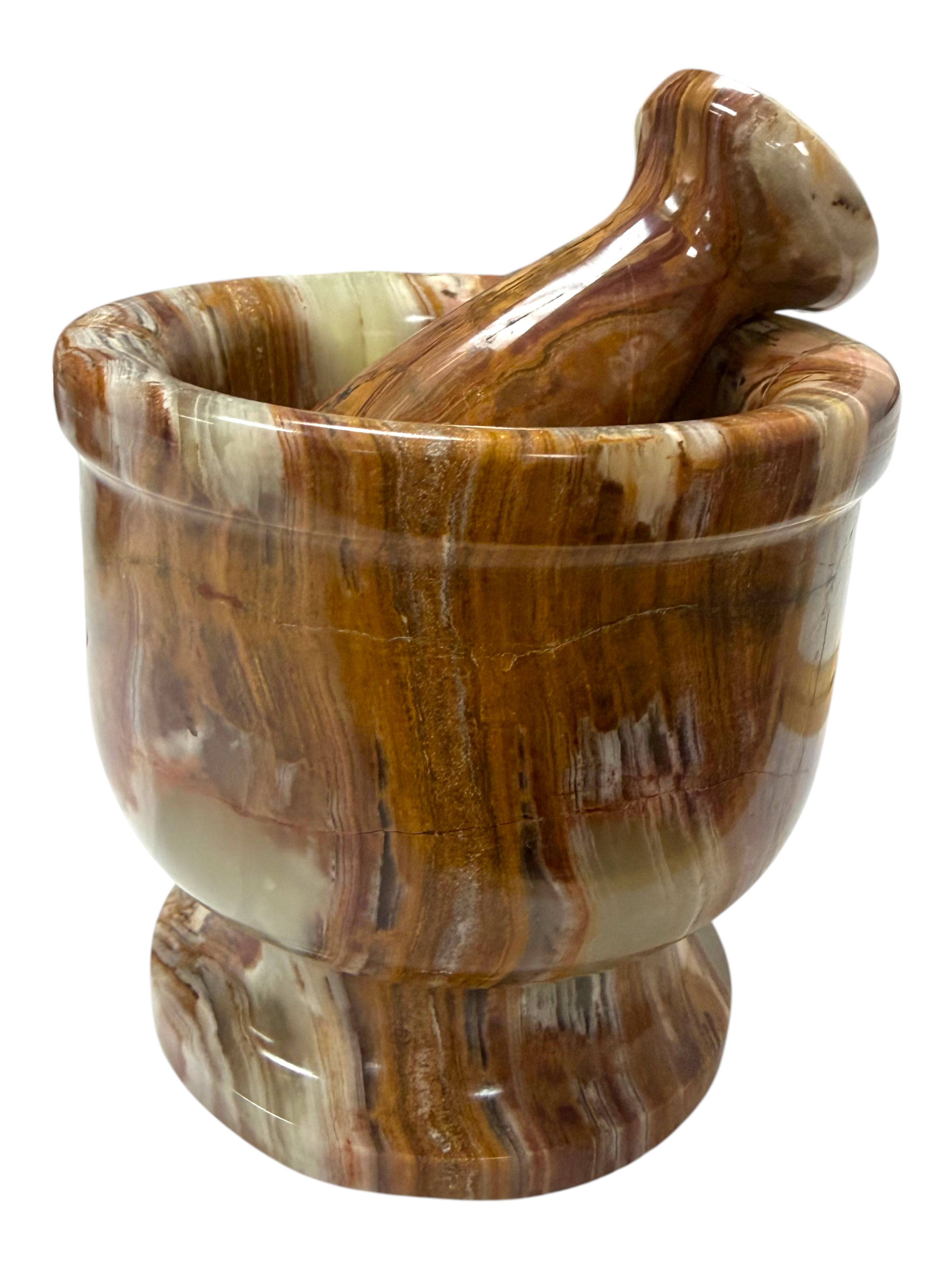 4" Green Onyx Pestle & Mortar #1