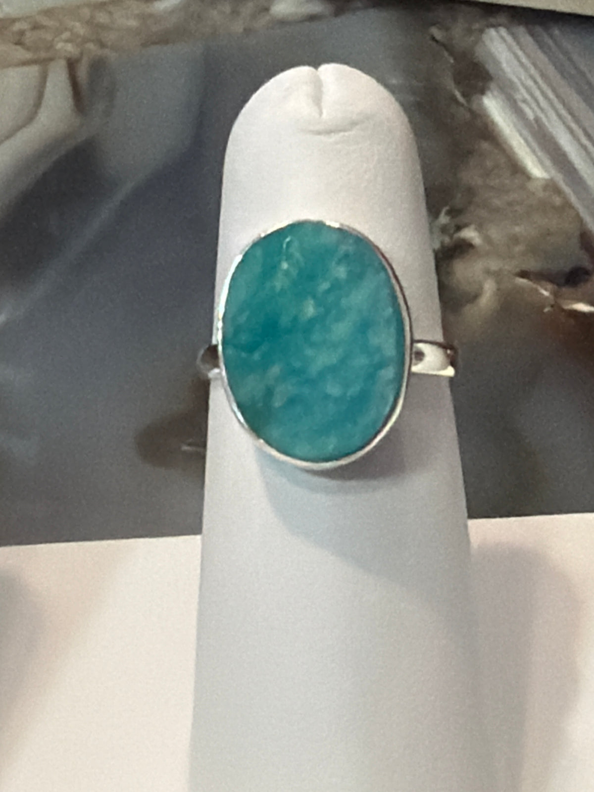 Amazonite Sterling Silver Ring