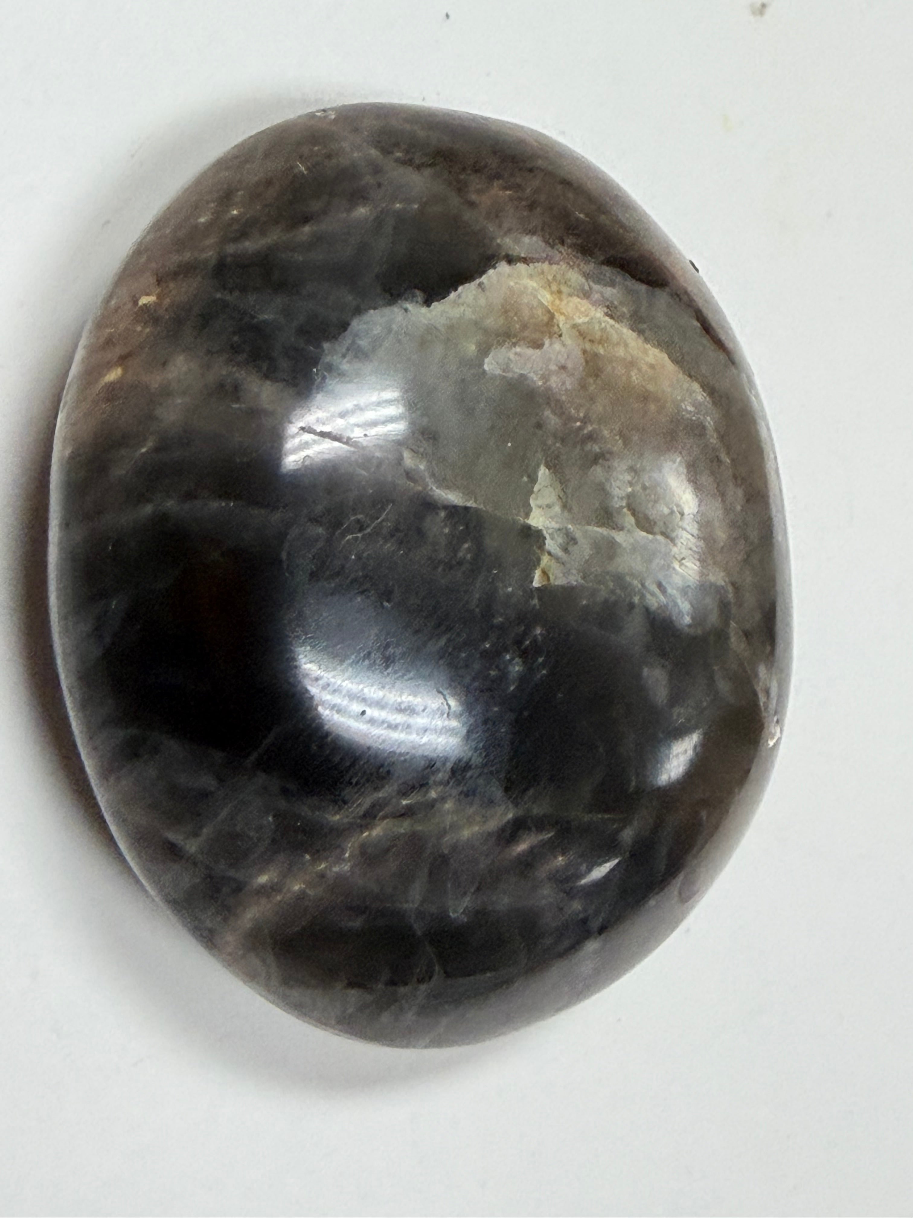 Black Moonstone Palm Stone