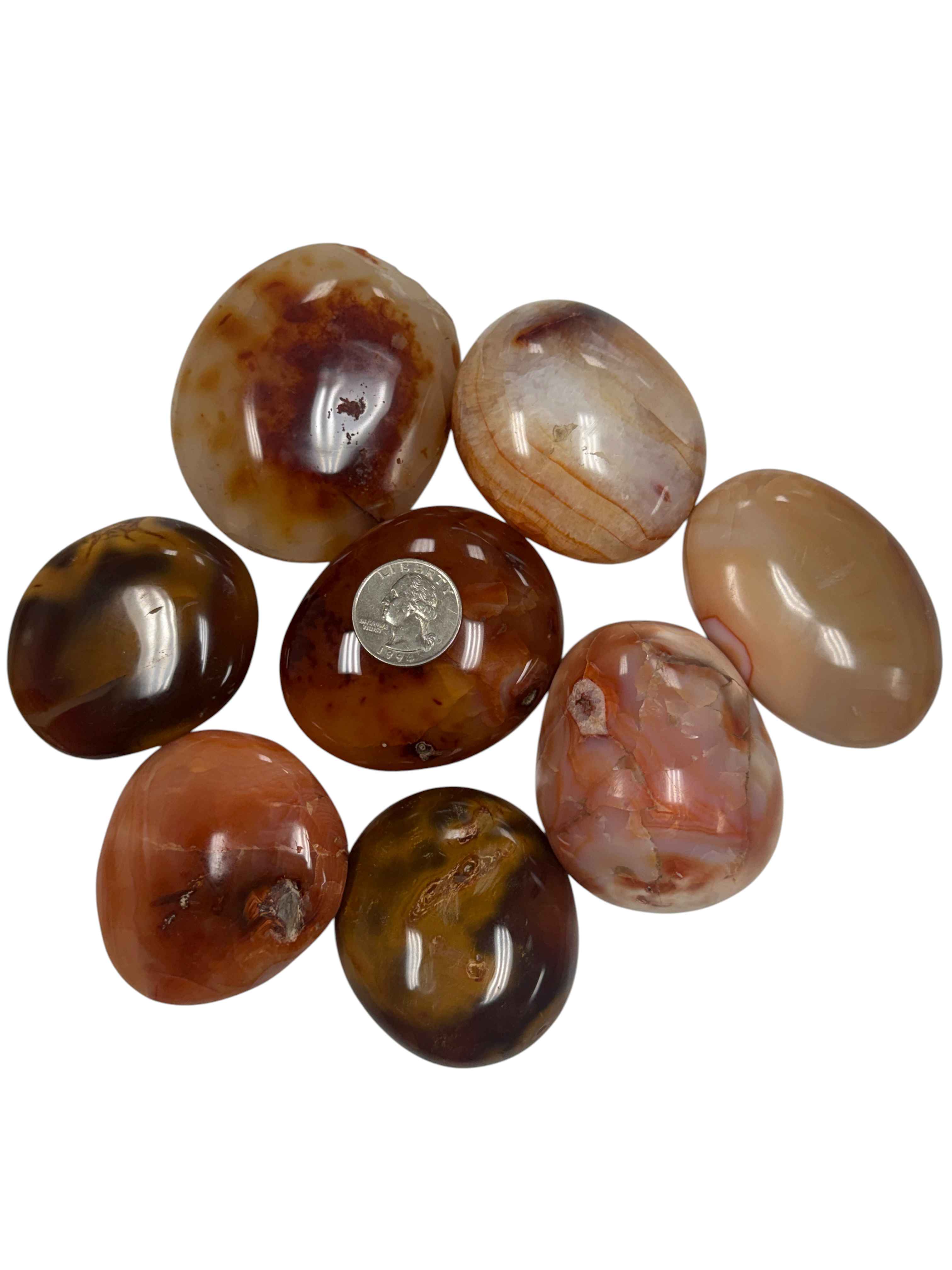 Carnelian Palm Stone