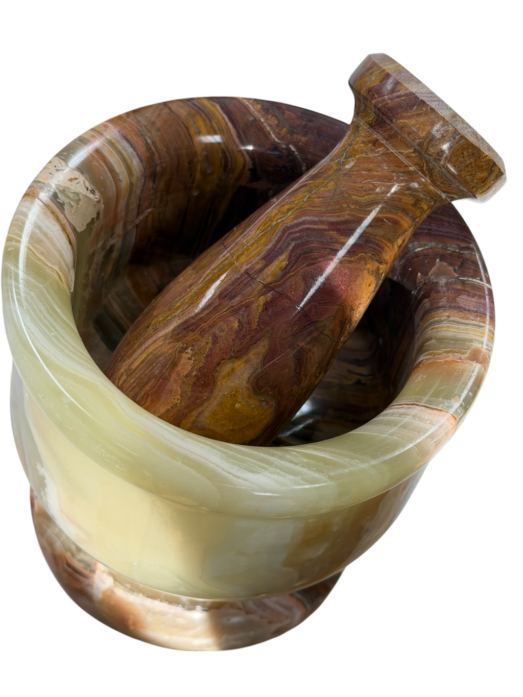 4" Green Onyx Pestle & Mortar #3