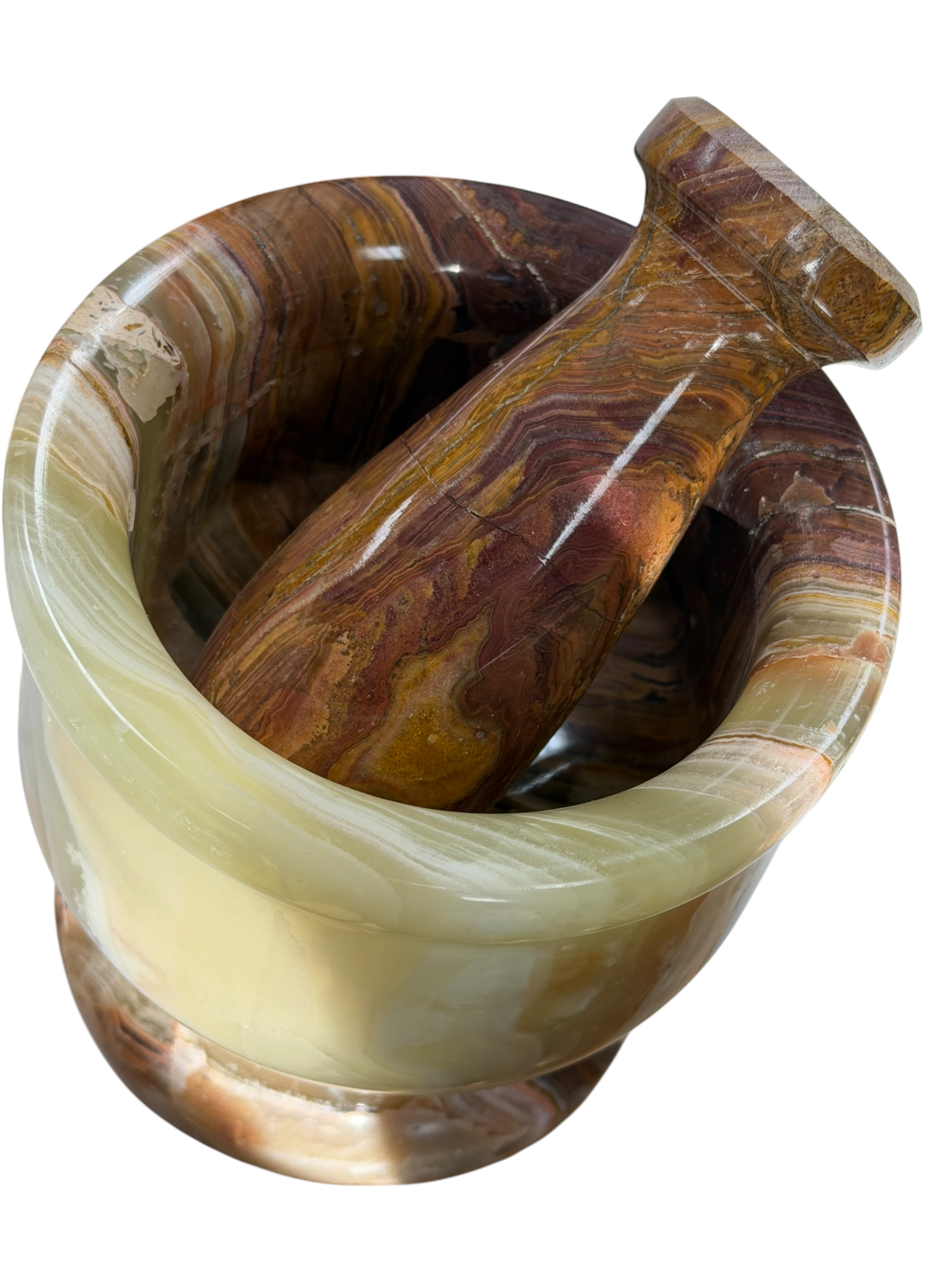 4" Green Onyx Pestle & Mortar #3