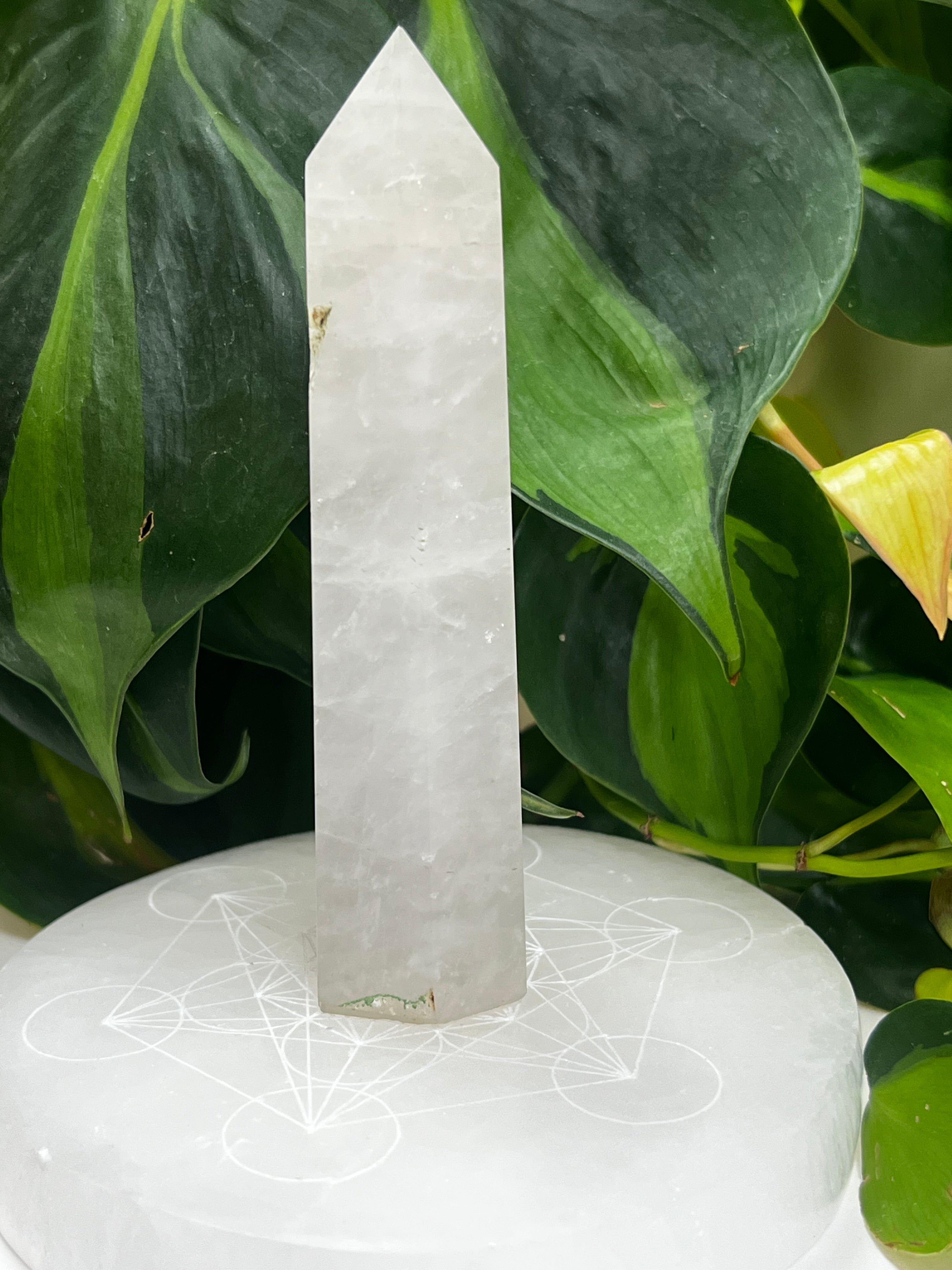 Black Tourmaline Quartz Tower
