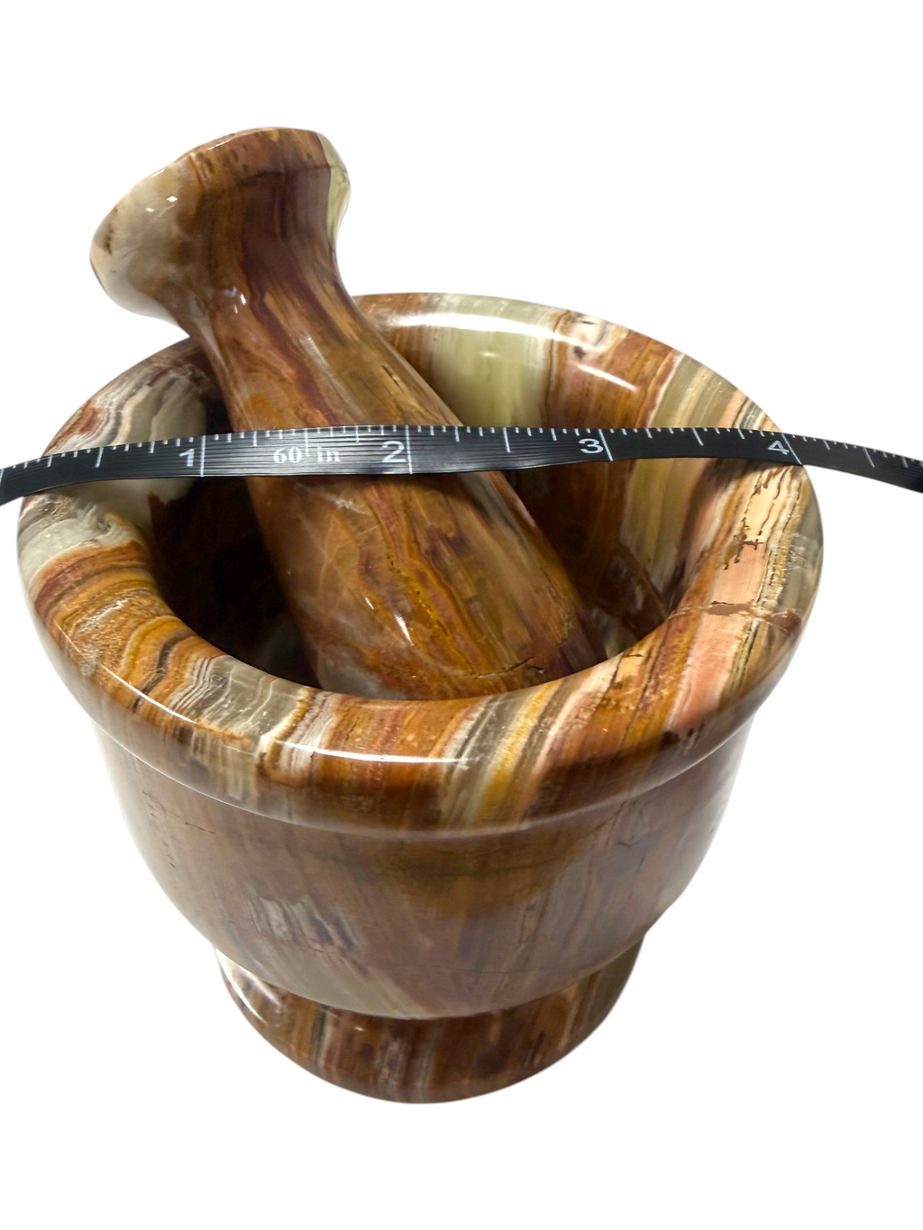 4" Green Onyx Pestle & Mortar #1