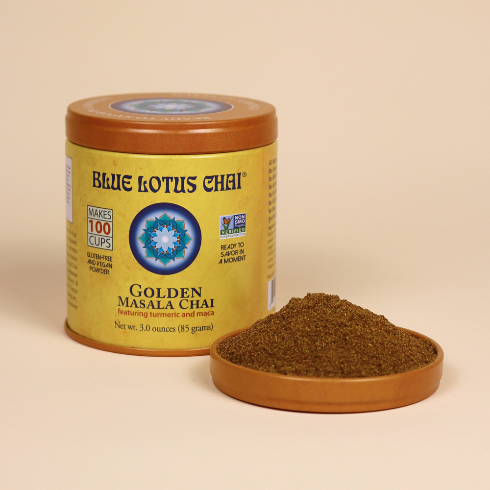 Blue Lotus Chai Golden Masala Chai – 3 oz Tin