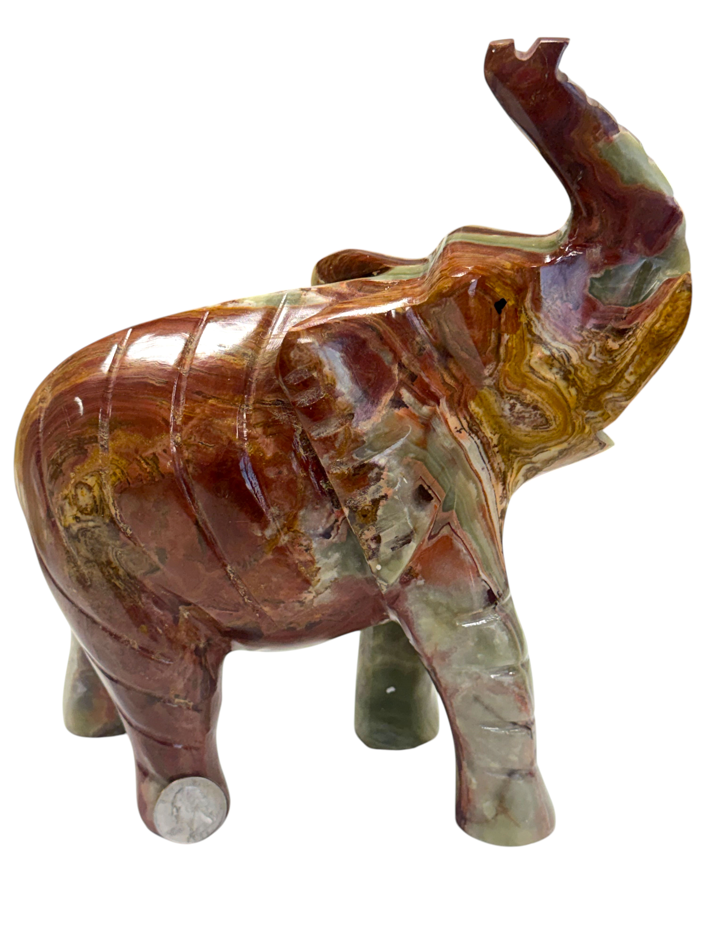 Green Onyx Elephant