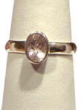 Morganite Faceted Sterling Silver Ring